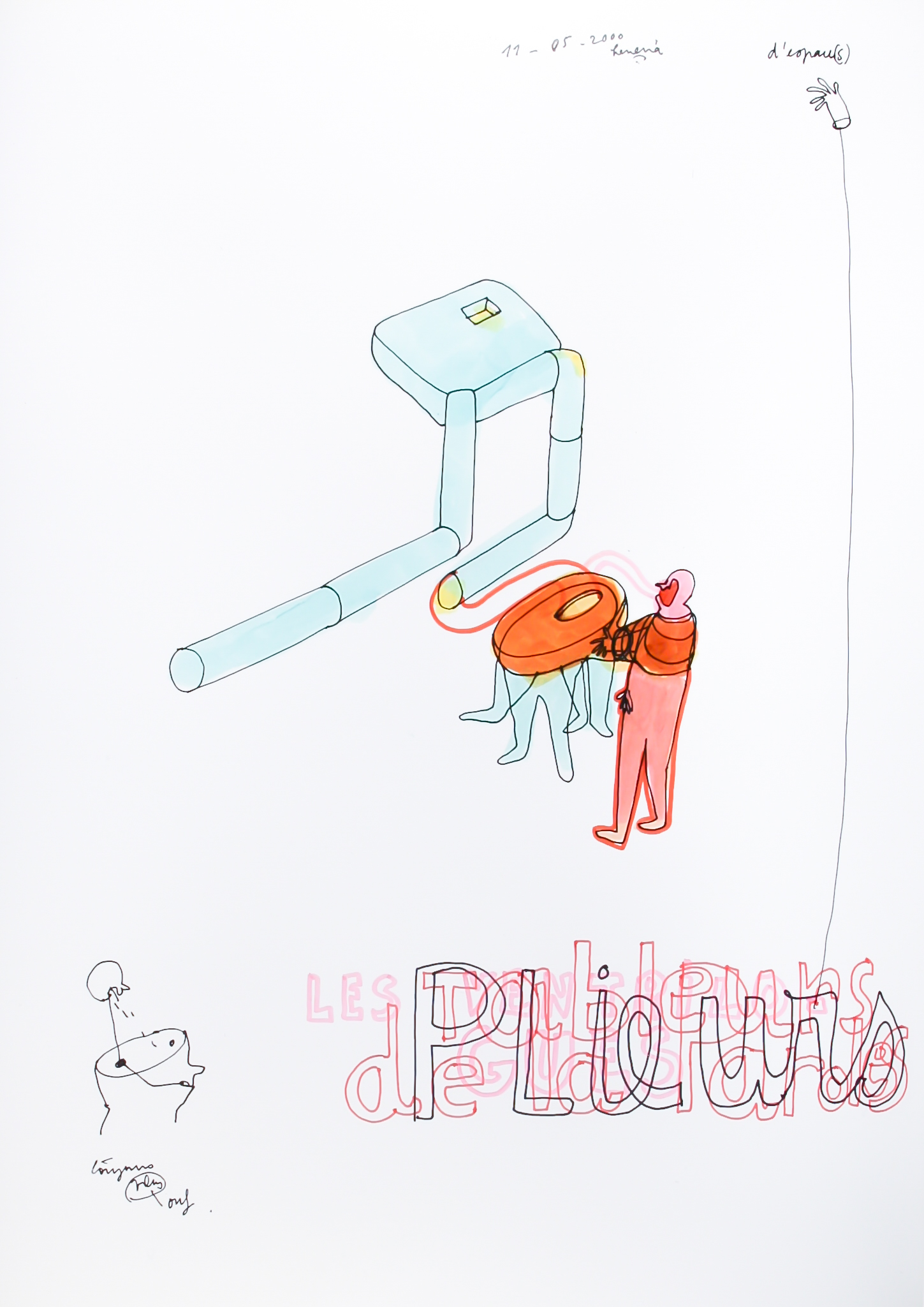 {Les tableurs de la parole, plieurs d'espace}, 2000