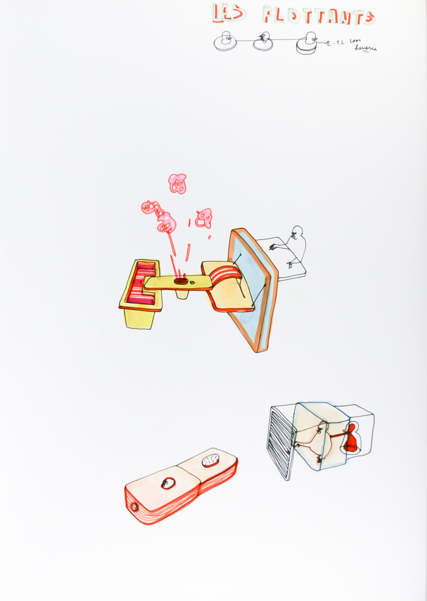 {Les flottants}, 2000