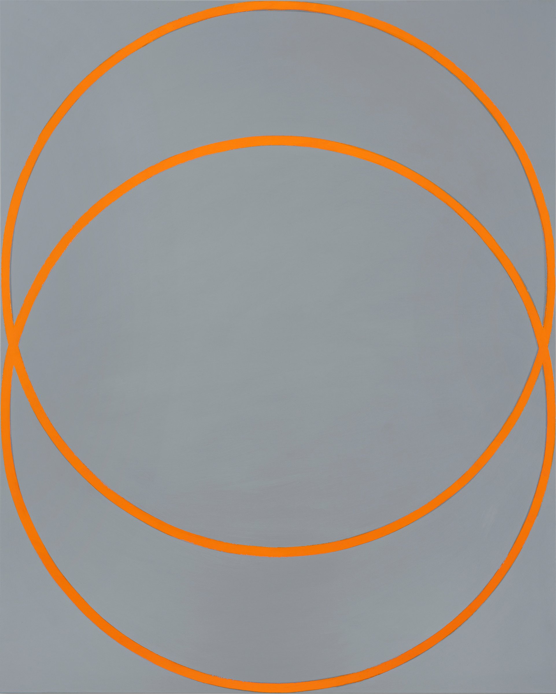 {Two Orange Circles,} 2019 