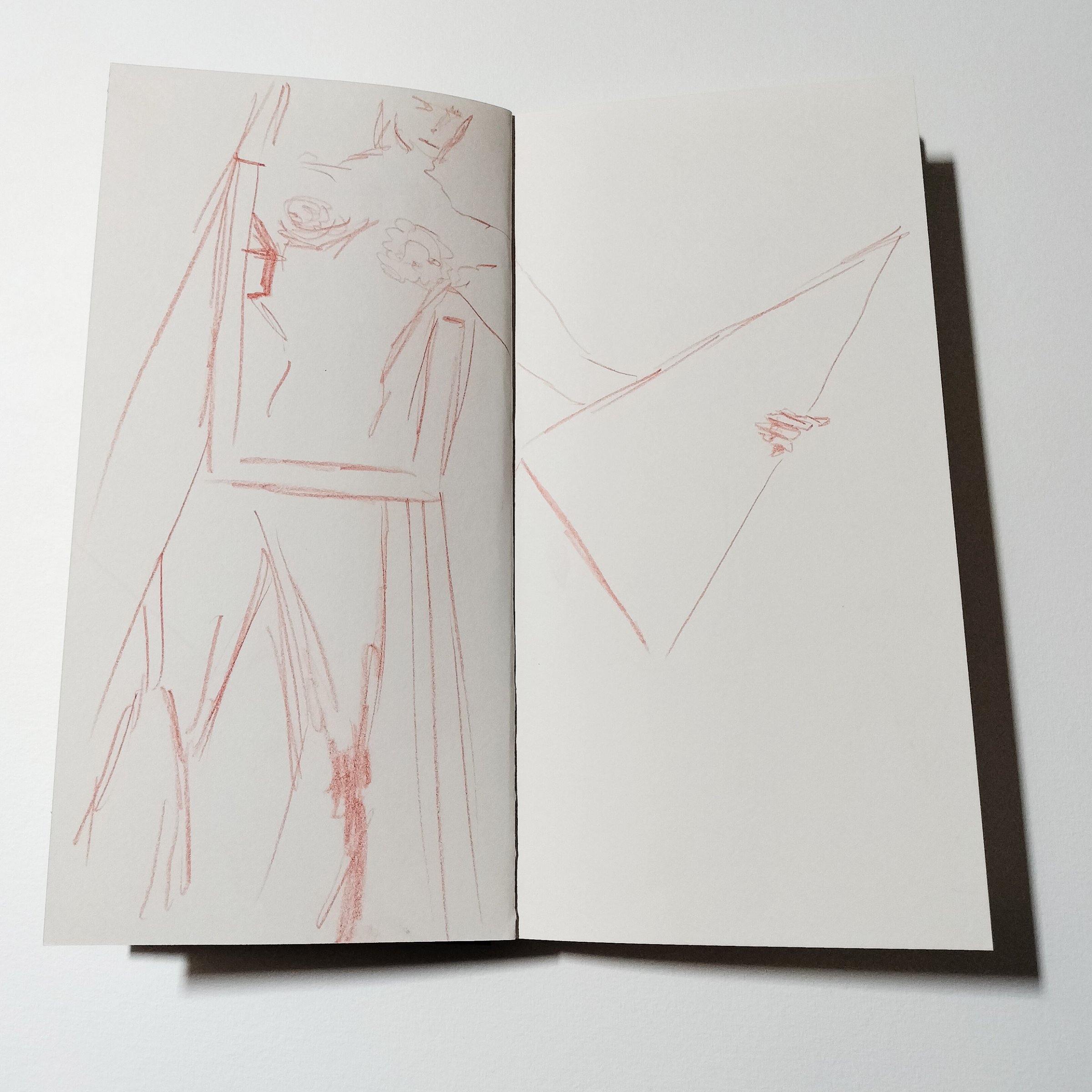 Étude pour personnages n°1, exposition {X degrés de déplacements}, 2011