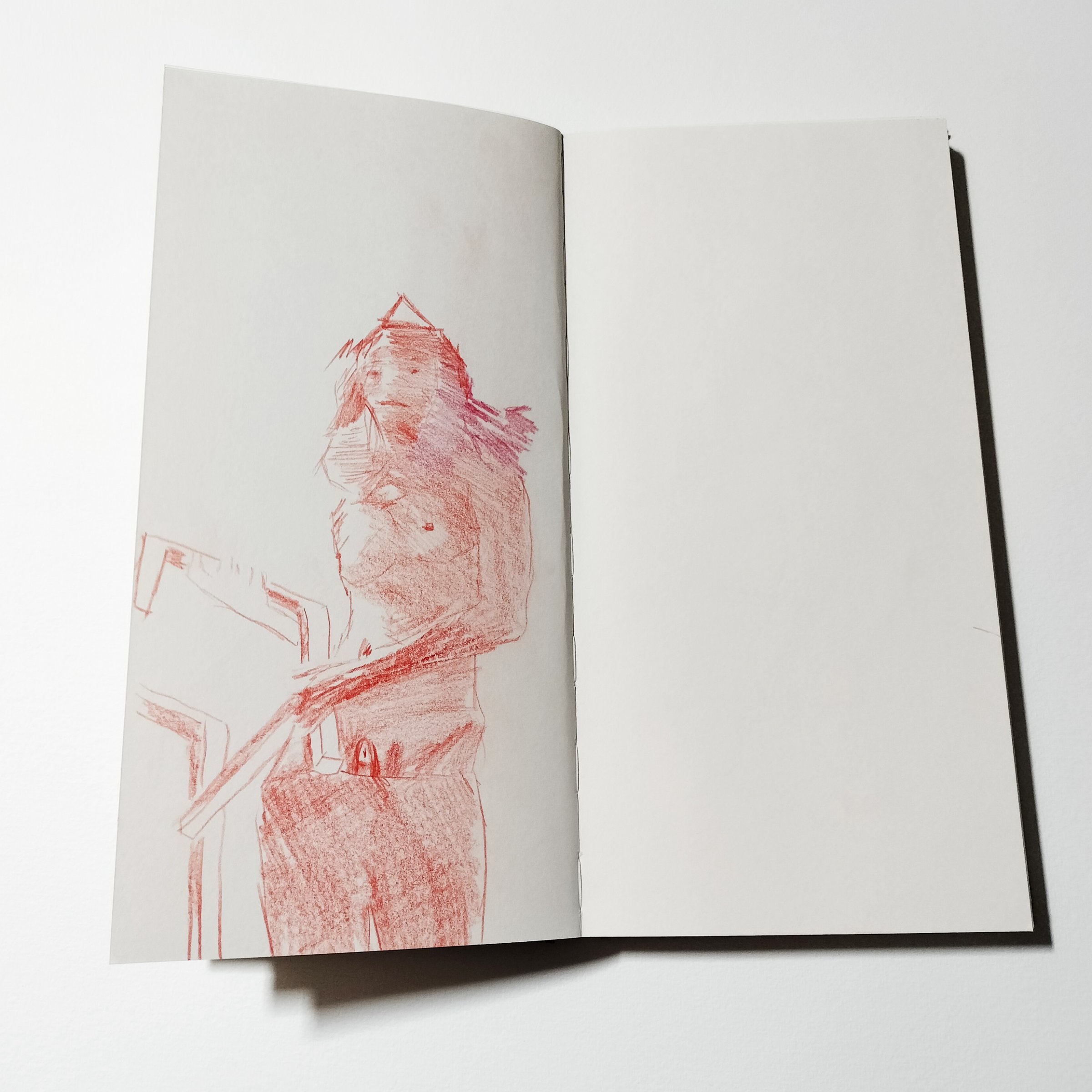 Étude pour personnages n°4, exposition {X degrés de déplacements}, 2011