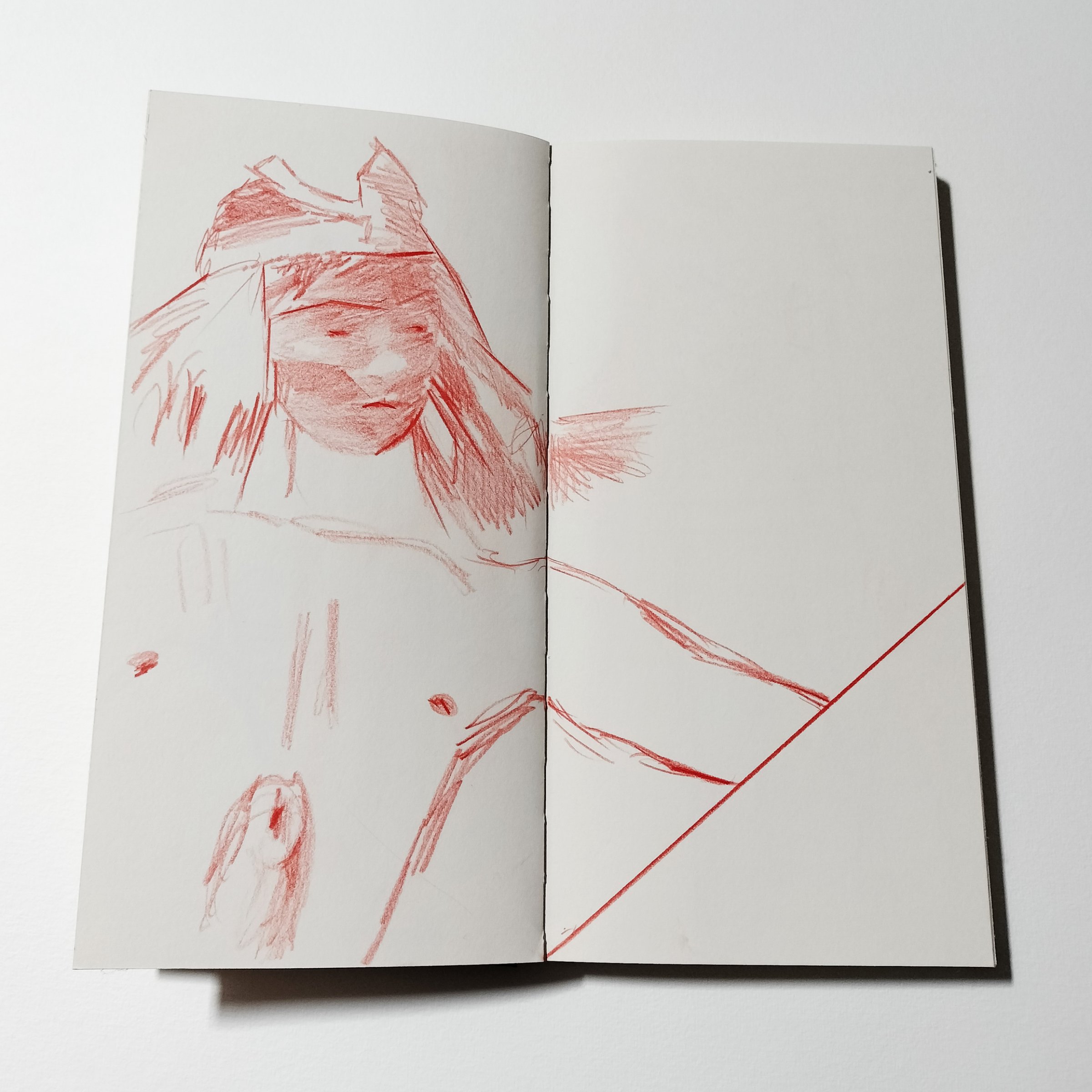 Étude pour personnages n°5, exposition {X degrés de déplacements}, 2011