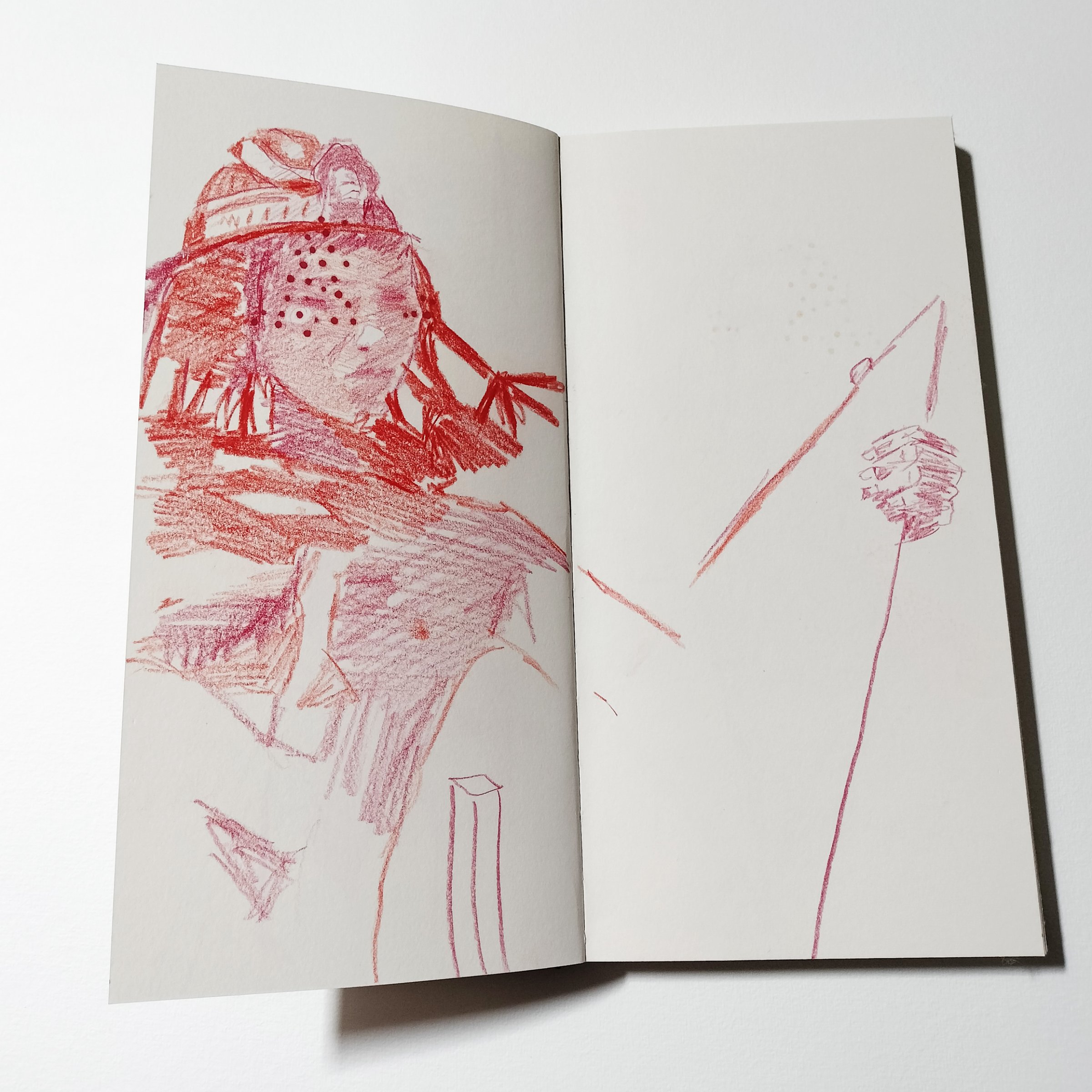 Étude pour personnages n°6, exposition {X degrés de déplacements}, 2011