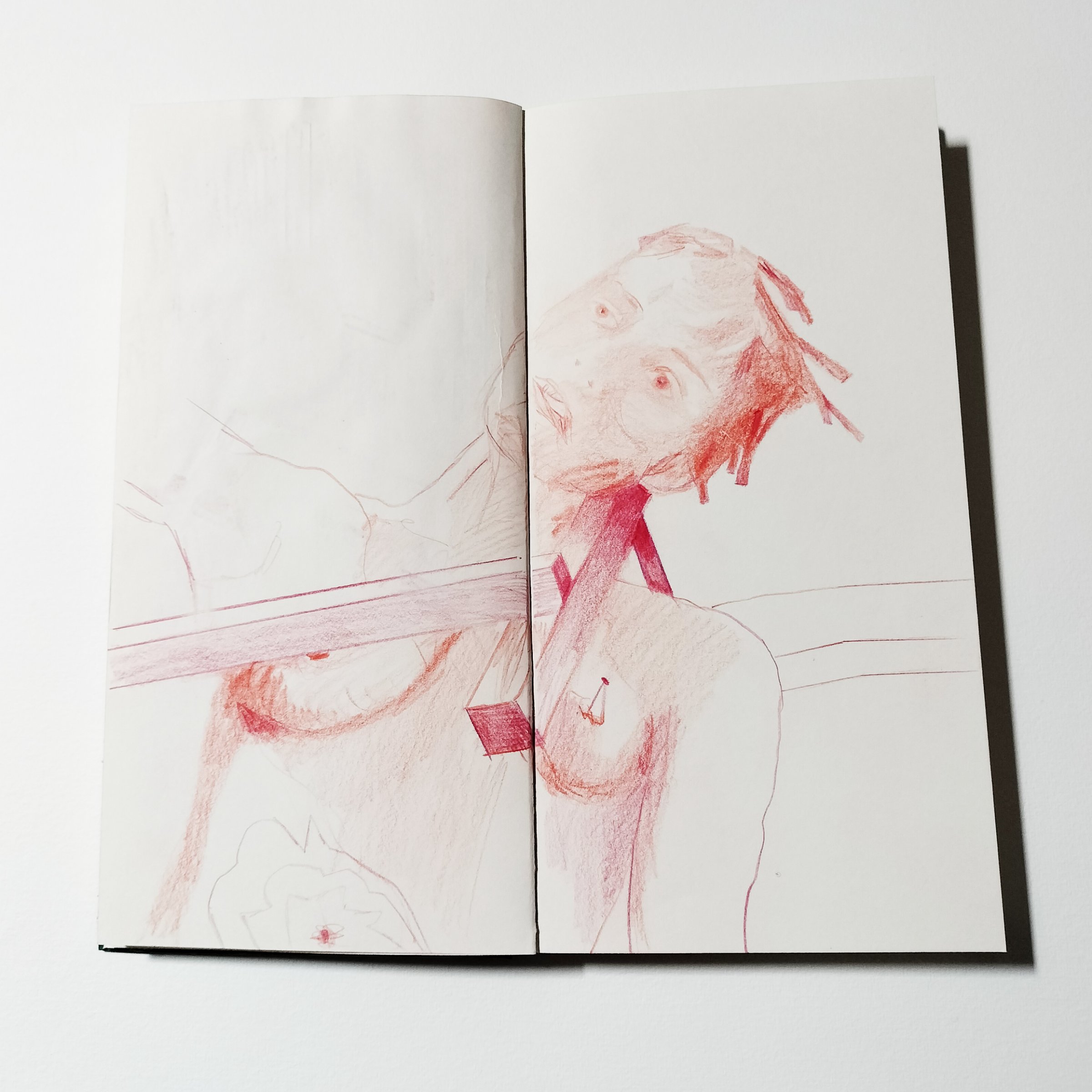 Étude pour personnages n°8, exposition {X degrés de déplacements}, 2011