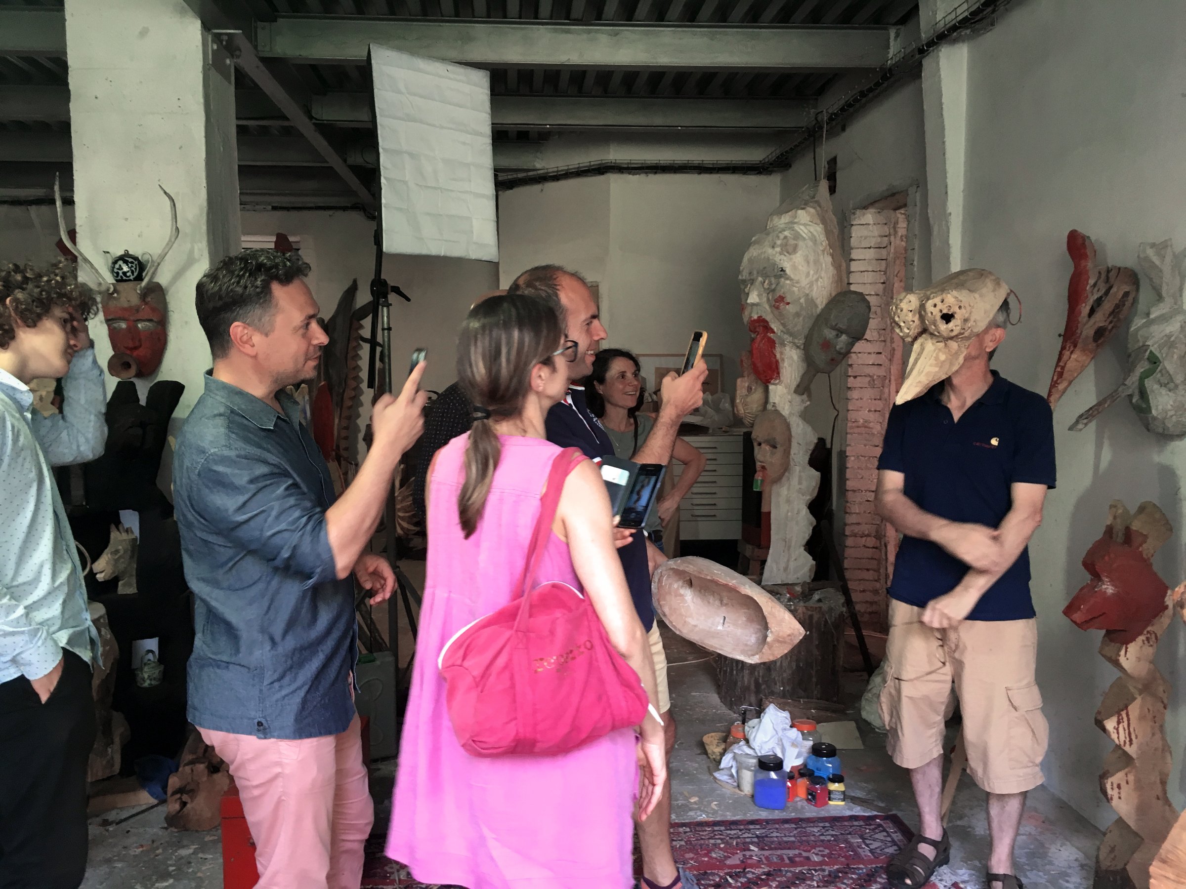 Visite d'atelier avec Christophe Doucet, septembre 2022