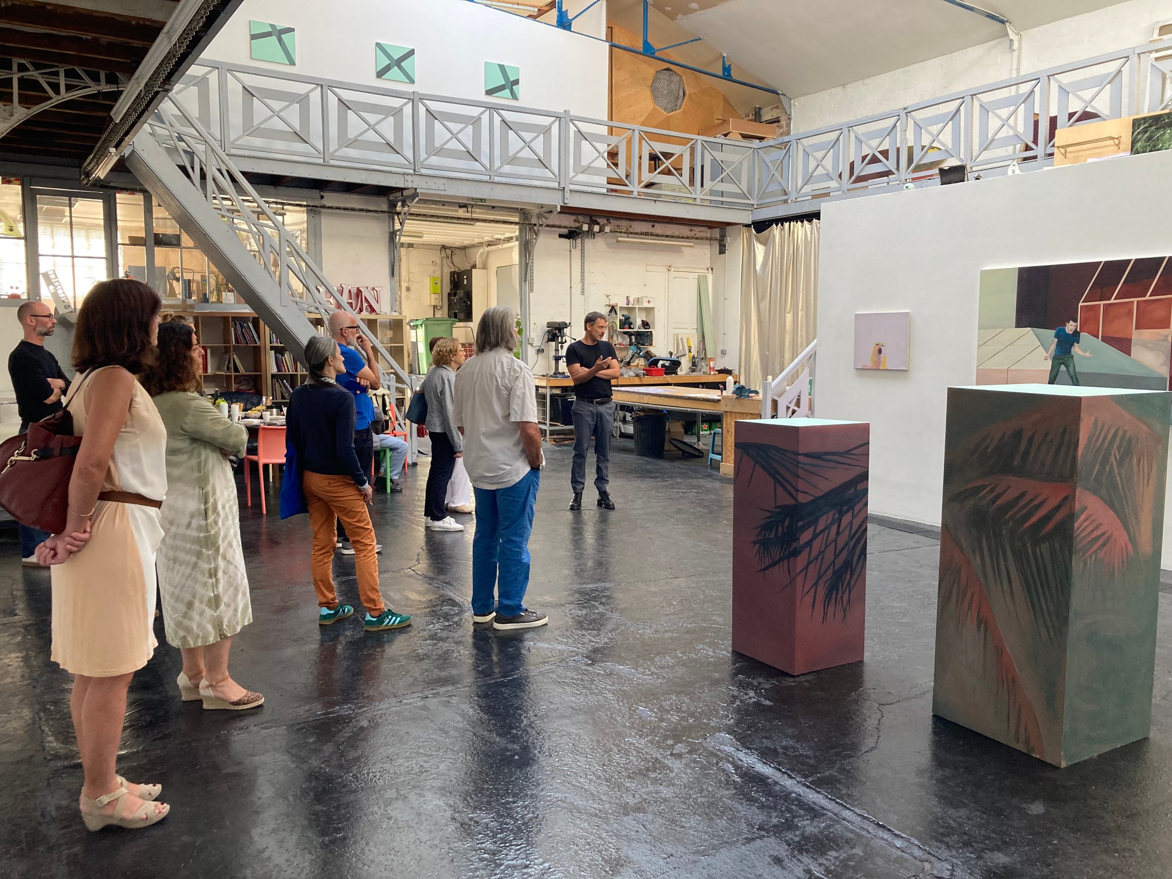 Visite d'atelier avec Johann Milh, octobre 2023