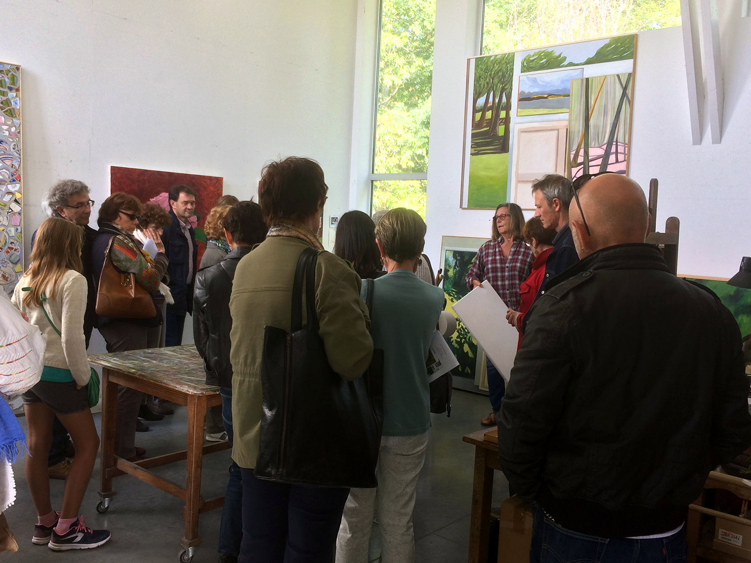 Visite d'atelier avec Maya Andersson, septembre 2017