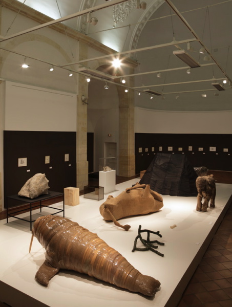 Vue de l'exposition La Grande Évolution, Musée des Beaux-Arts de Libourne, Chapelle du Carmel, 2011-2012