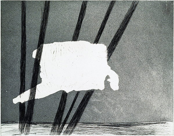 {Etretat sorcière (hommage à Goya),} 1991