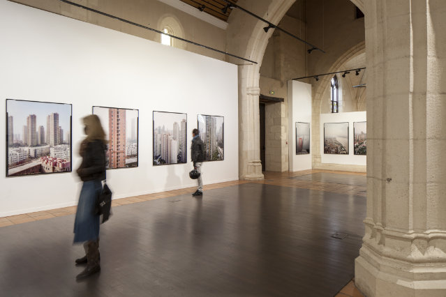 Vue de l'exposition, vieille église Saint-Vincent, Mérignac (2020)