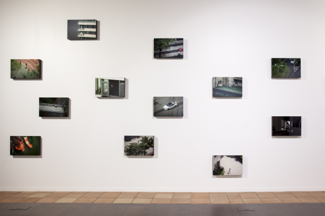 Vue de l'exposition, vieille église Saint-Vincent, Mérignac (2020)