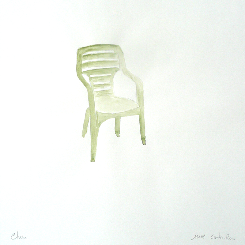 {Chaise verte,} 2008