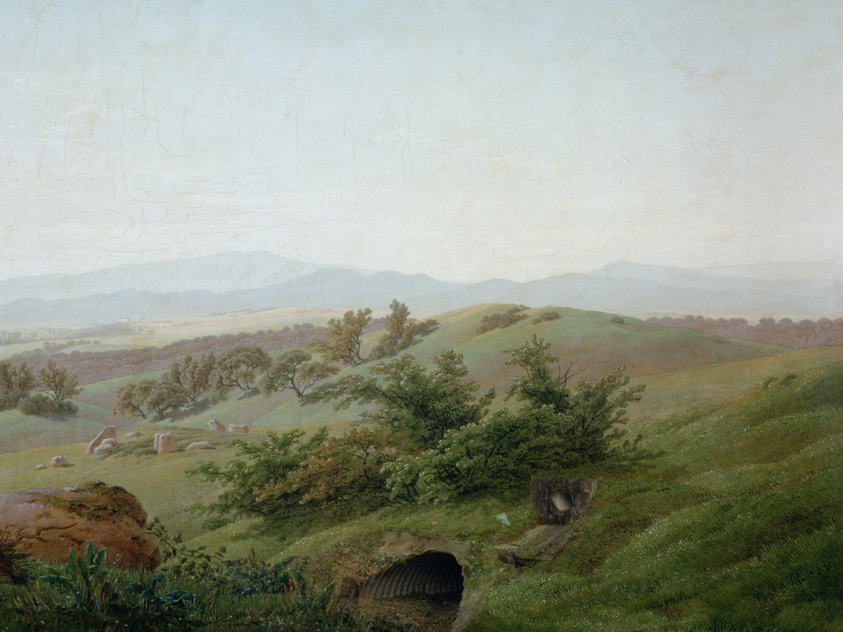{Paysage lacustre II,} étude, 1810-2017