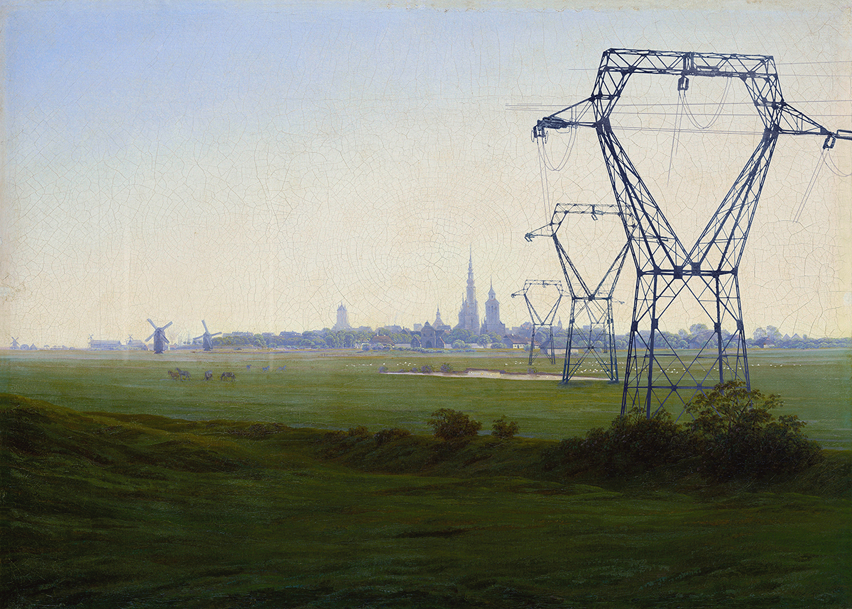{Prairies près de Greifswald II,} étude, 1810-2015