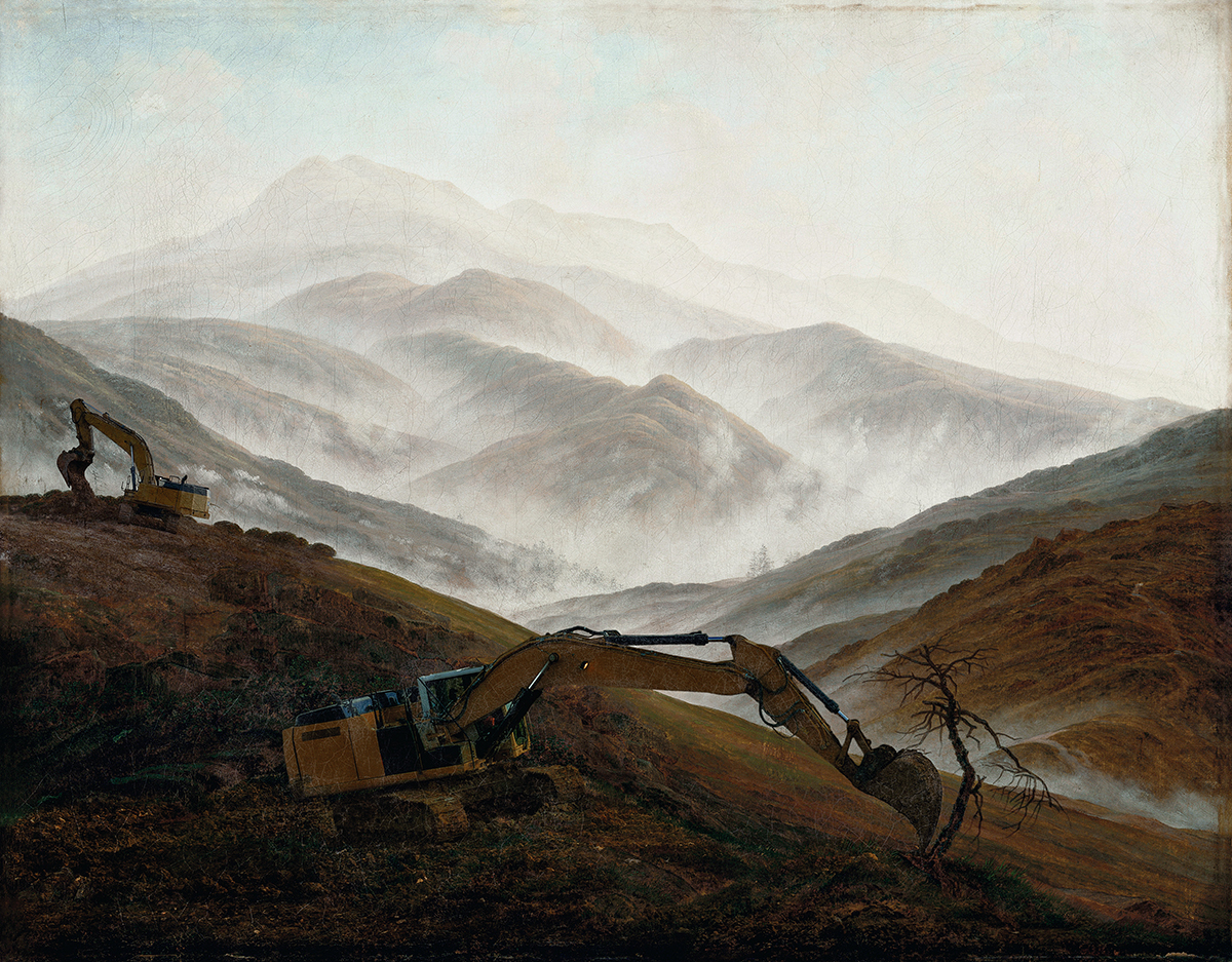 {Brume sur le Riesengebirge III,} étude, 1820-2017