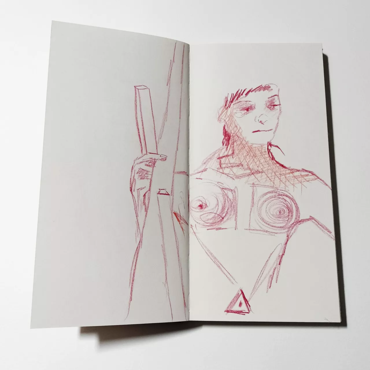 Étude pour personnages n°7, exposition {X degrés de déplacements}, 2011