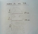Dessin préparatoire du casque, 2002