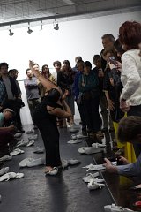 Performance réalisée par une danseuse Dans le cadre de l'exposition et + si affinité, Alliance Française, Guatemala City, 2019