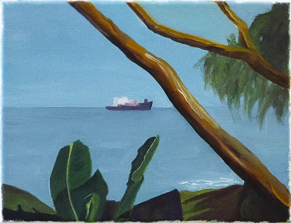 {Cochin, l'entrée du port,} 2016
