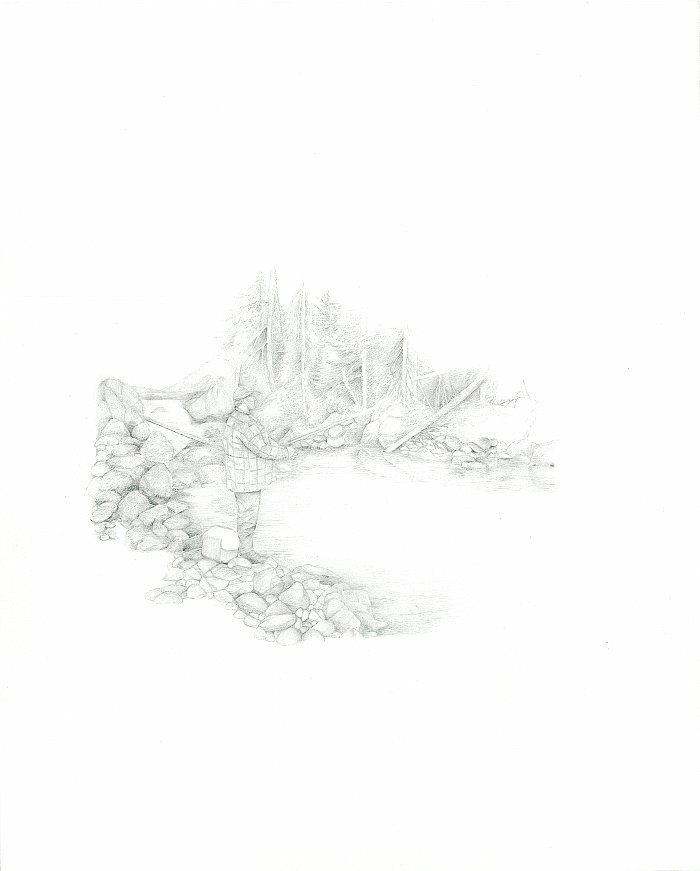 {Pêcheur flou}, 2010