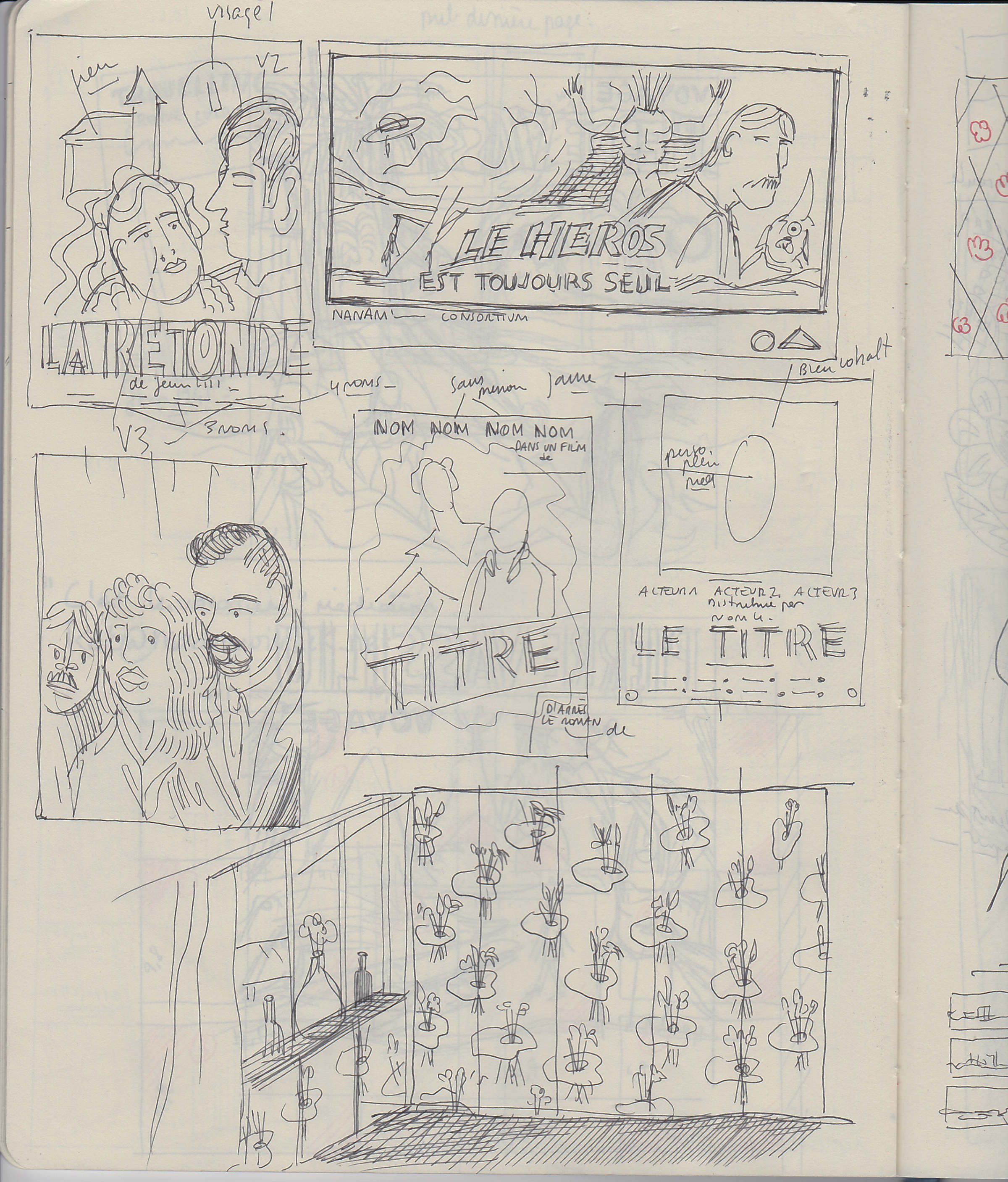 Dessin préparatoire (carnet)