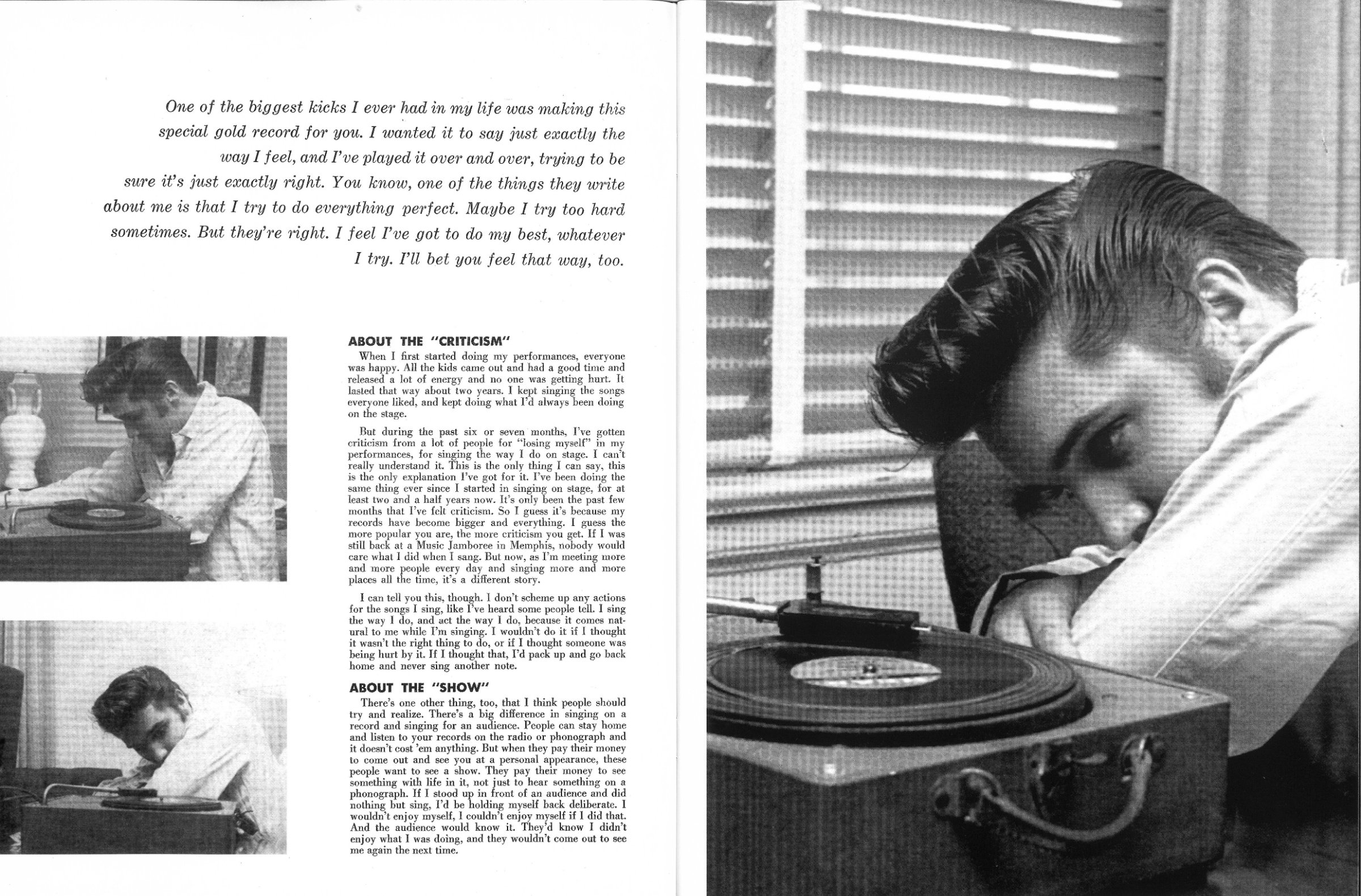 Édition 1 Facsimilé. Réédition du magazine Elvis answers back (1956)