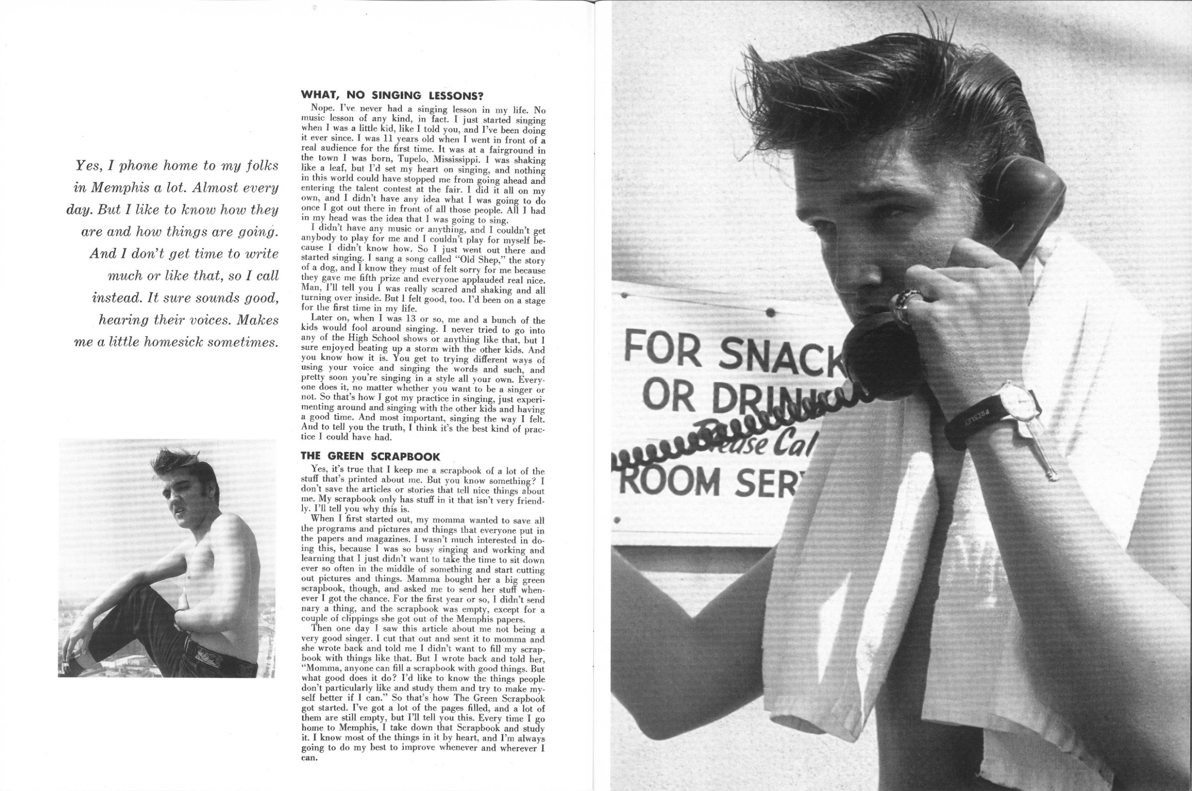 Édition 1 Facsimilé. Réédition du magazine Elvis answers back (1956)