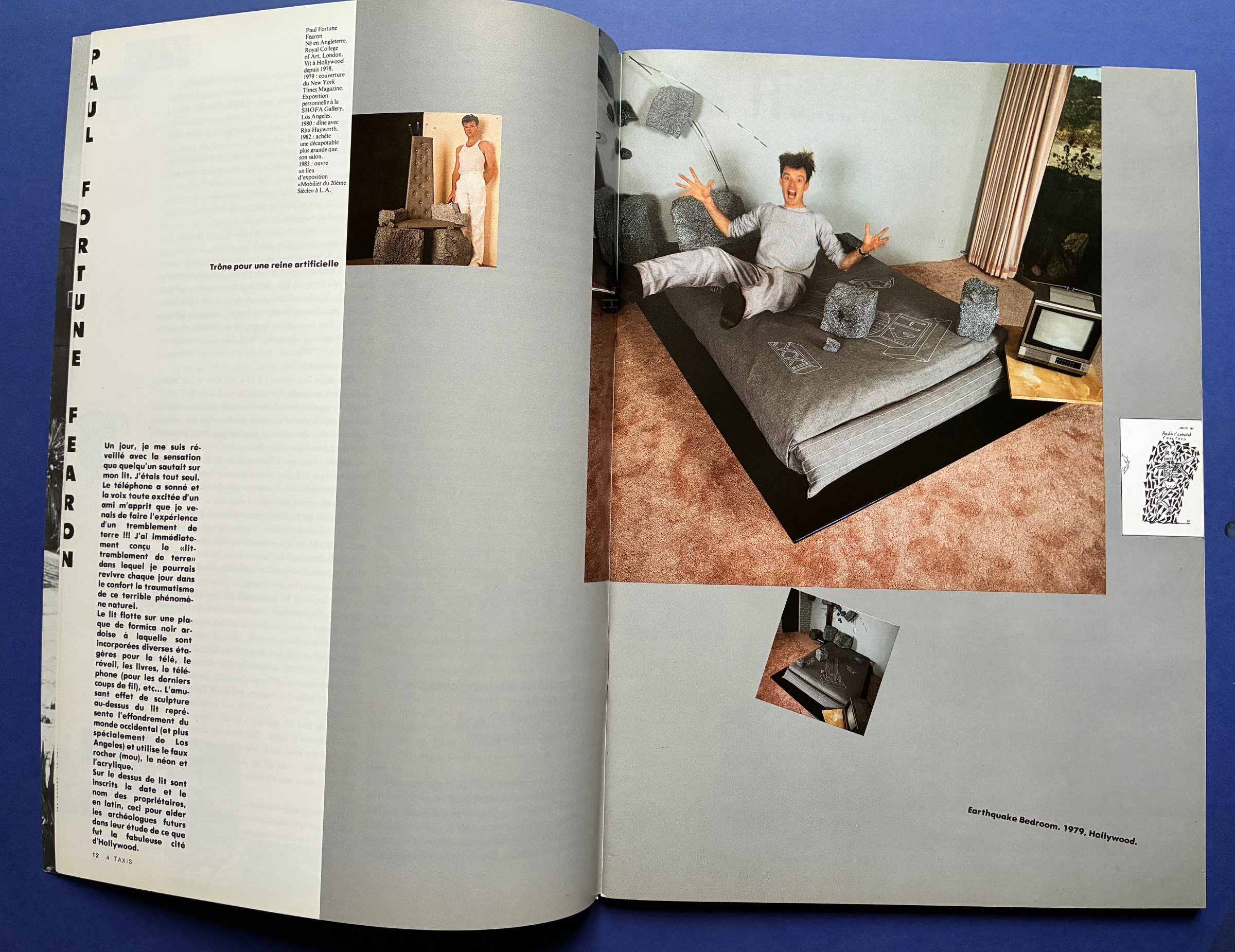 Paul Fortune Fearon, {Earthquake bedroom}