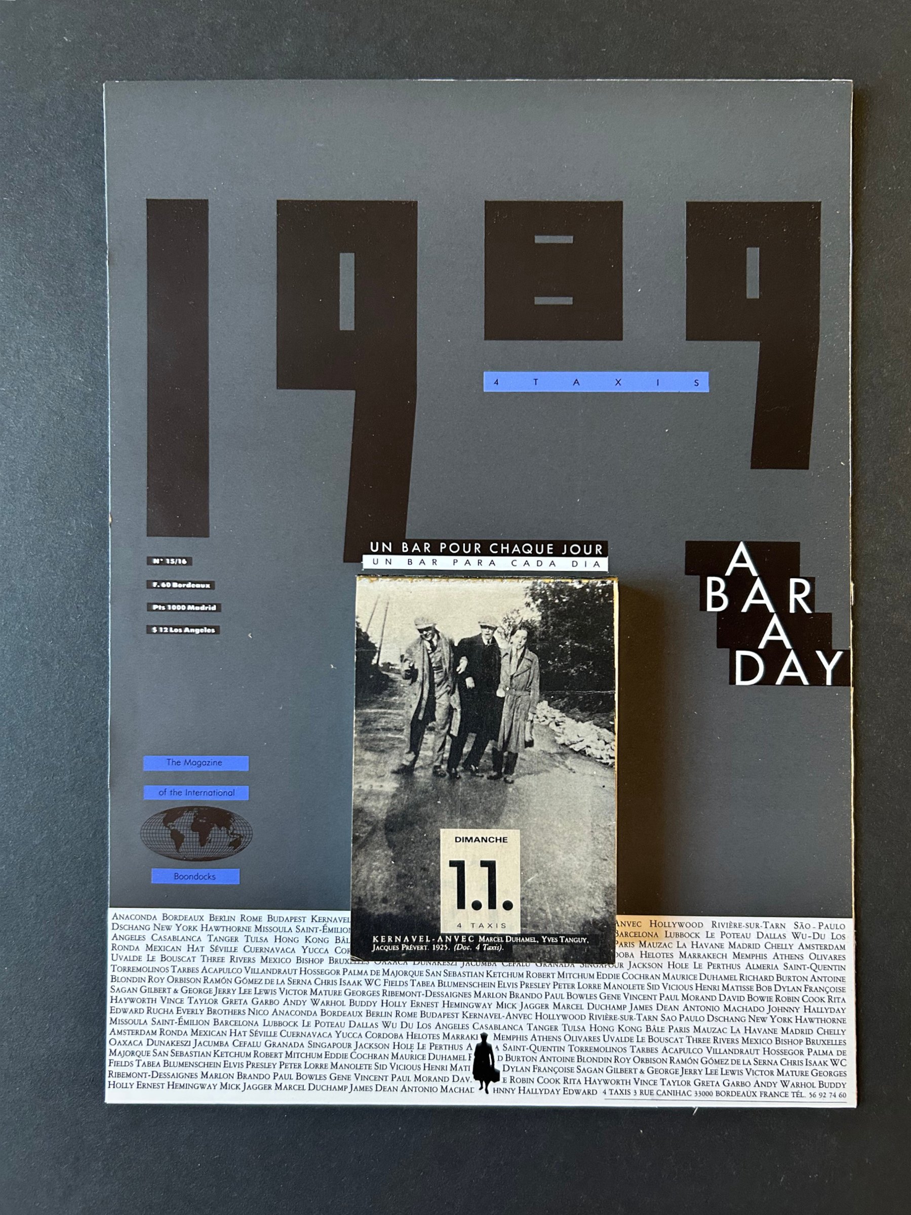 {A Bar a Day}, janvier 1989