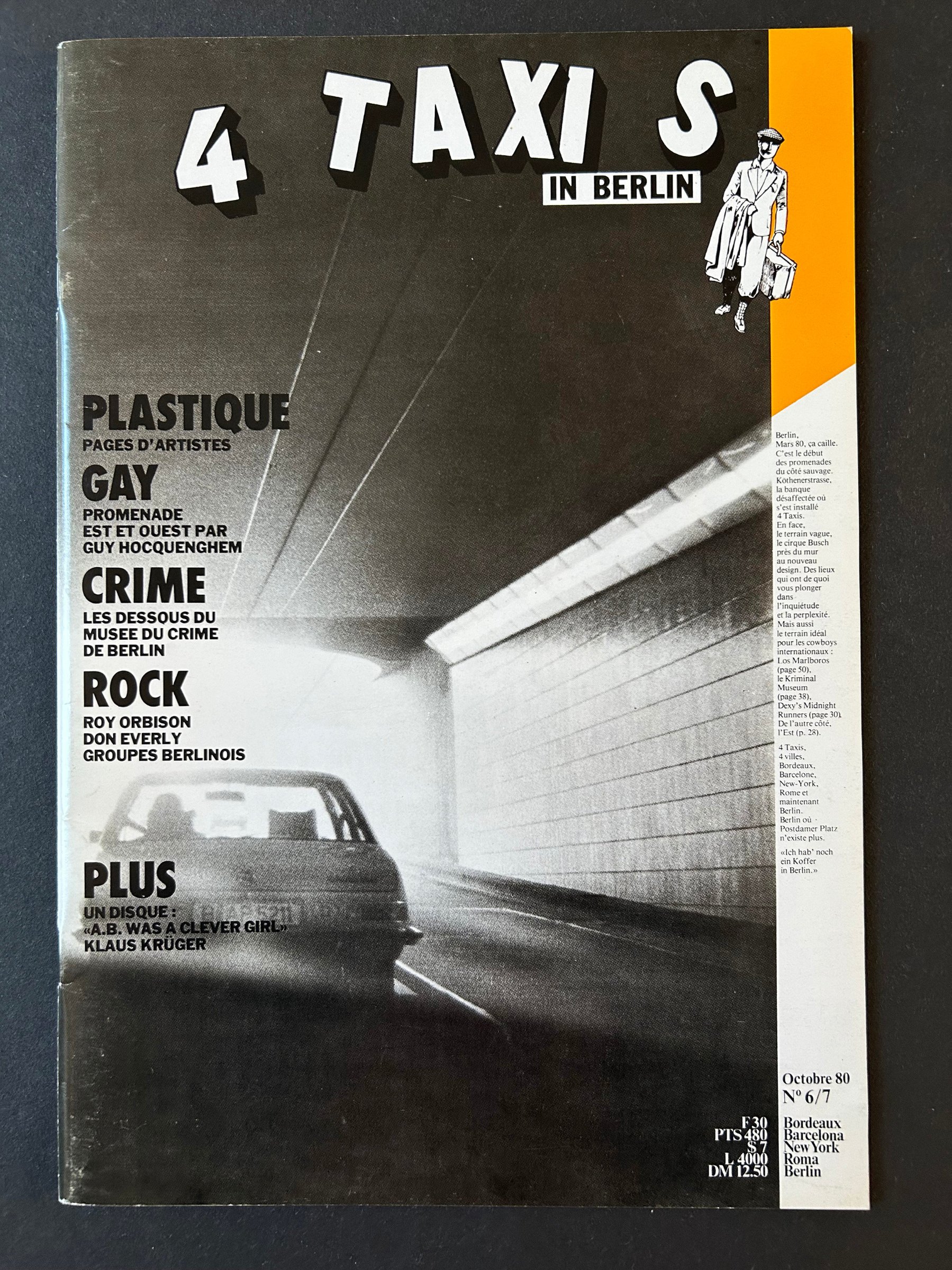 {4 Taxis in Berlin}, octobre 1980