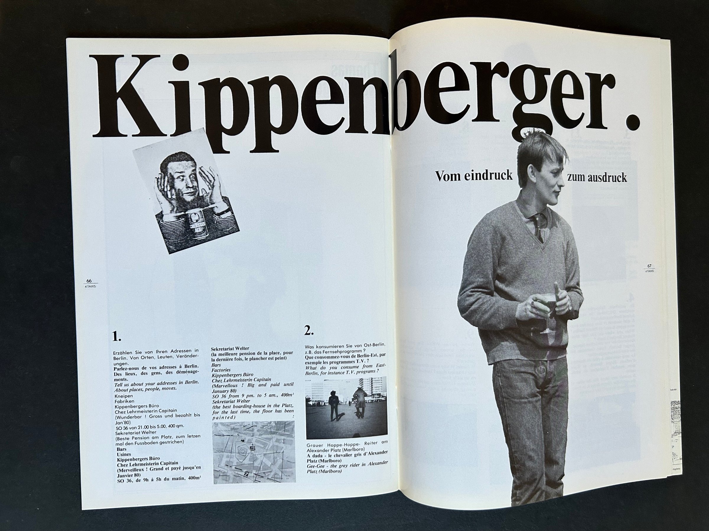 Kippenberger, {Vom Eindruck zum Ausdruck}
