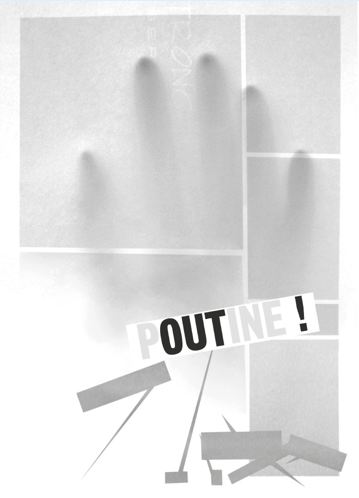 POUTINE !, 2022 Affiche, 120 x 176 cm Produit dans le cadre de l'exposition et publication Tout art contre la guerre Coordination : Pierre Ponant Avec le soutien du Cnap