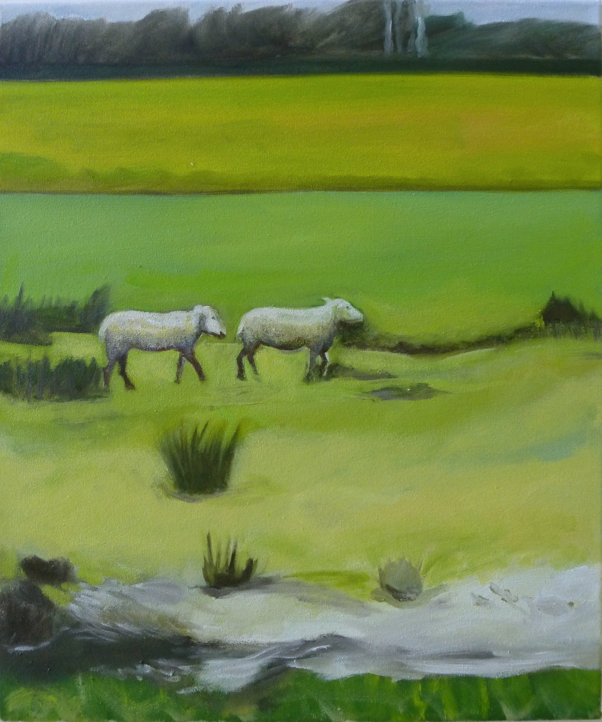 {Deux moutons}, 2024