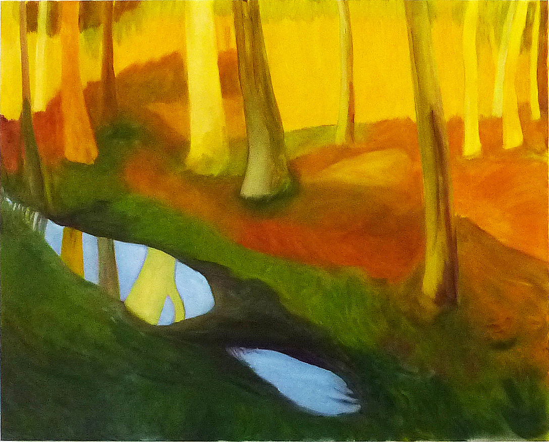 {Forêt reflets}, 2020
