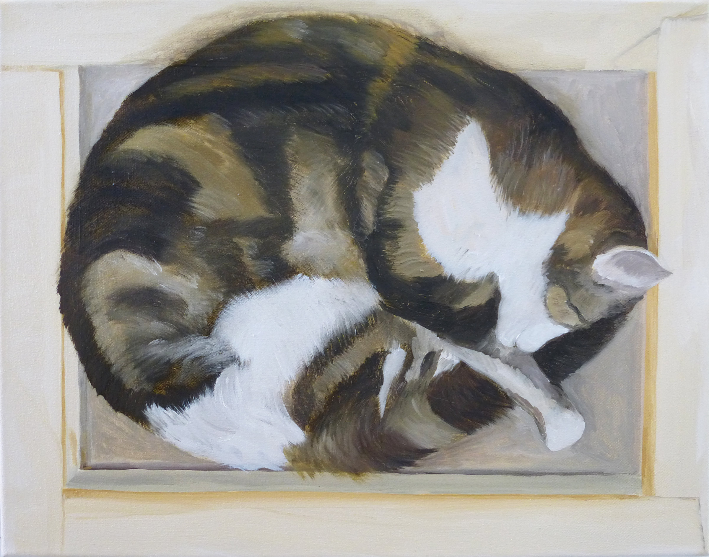 {La chatte dans le tableau}, 2020