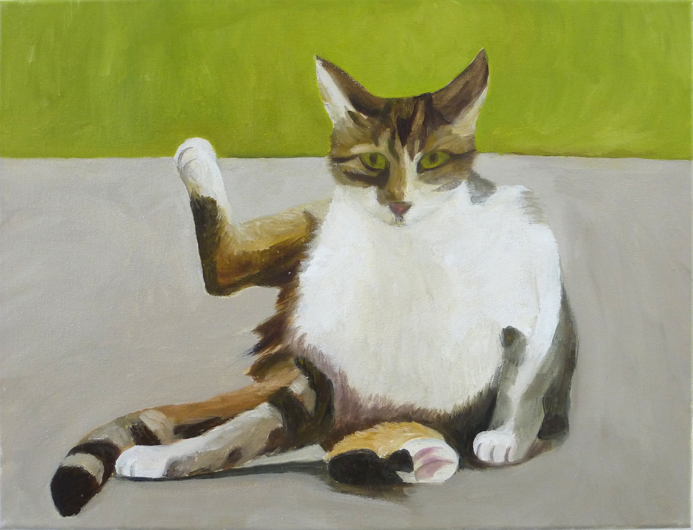 {La chatte fait sa toilette}, 2020