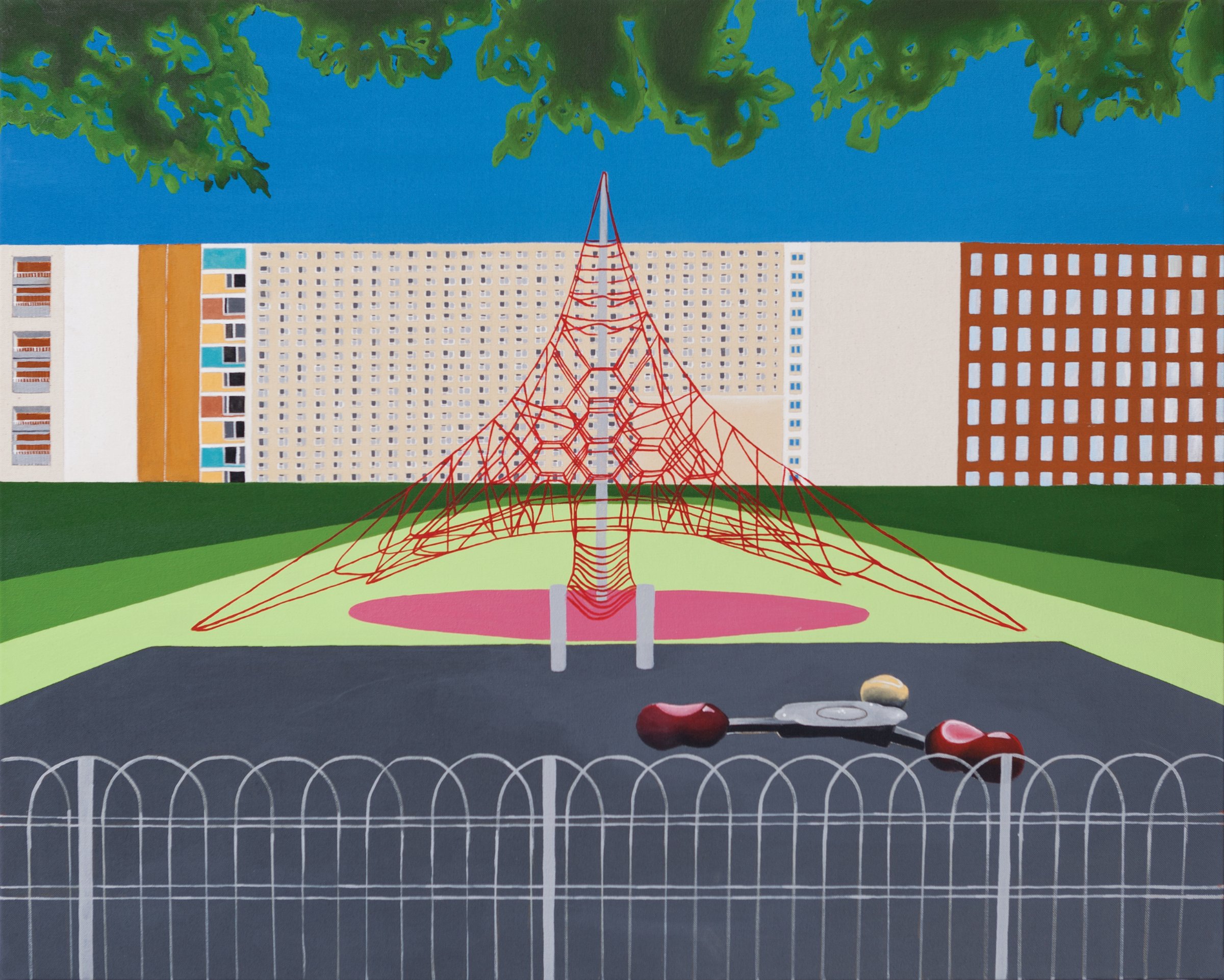 {Jeux au Square Anatole France à Saint-Ouen dit « l'araignée »}, 2018