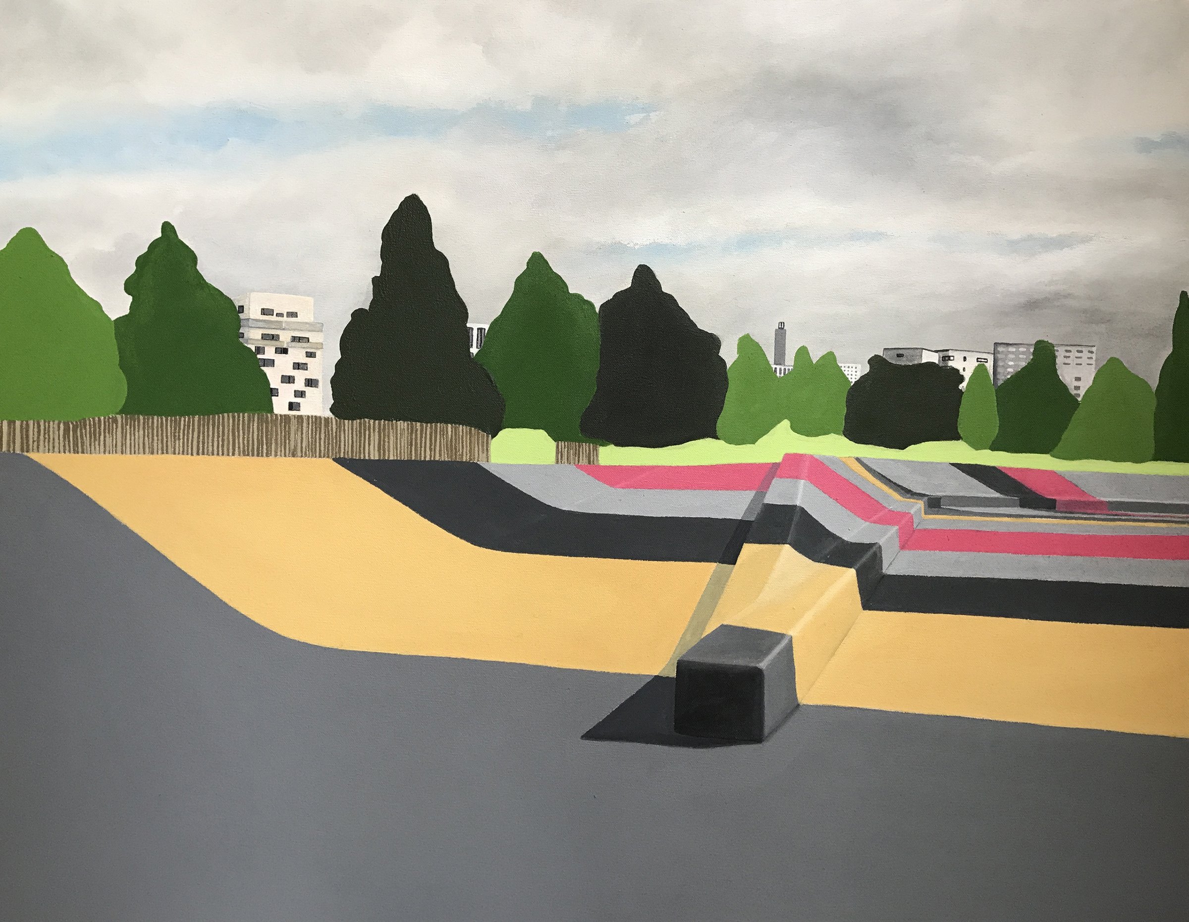 {Le grand parc à Saint-Ouen}, 2018