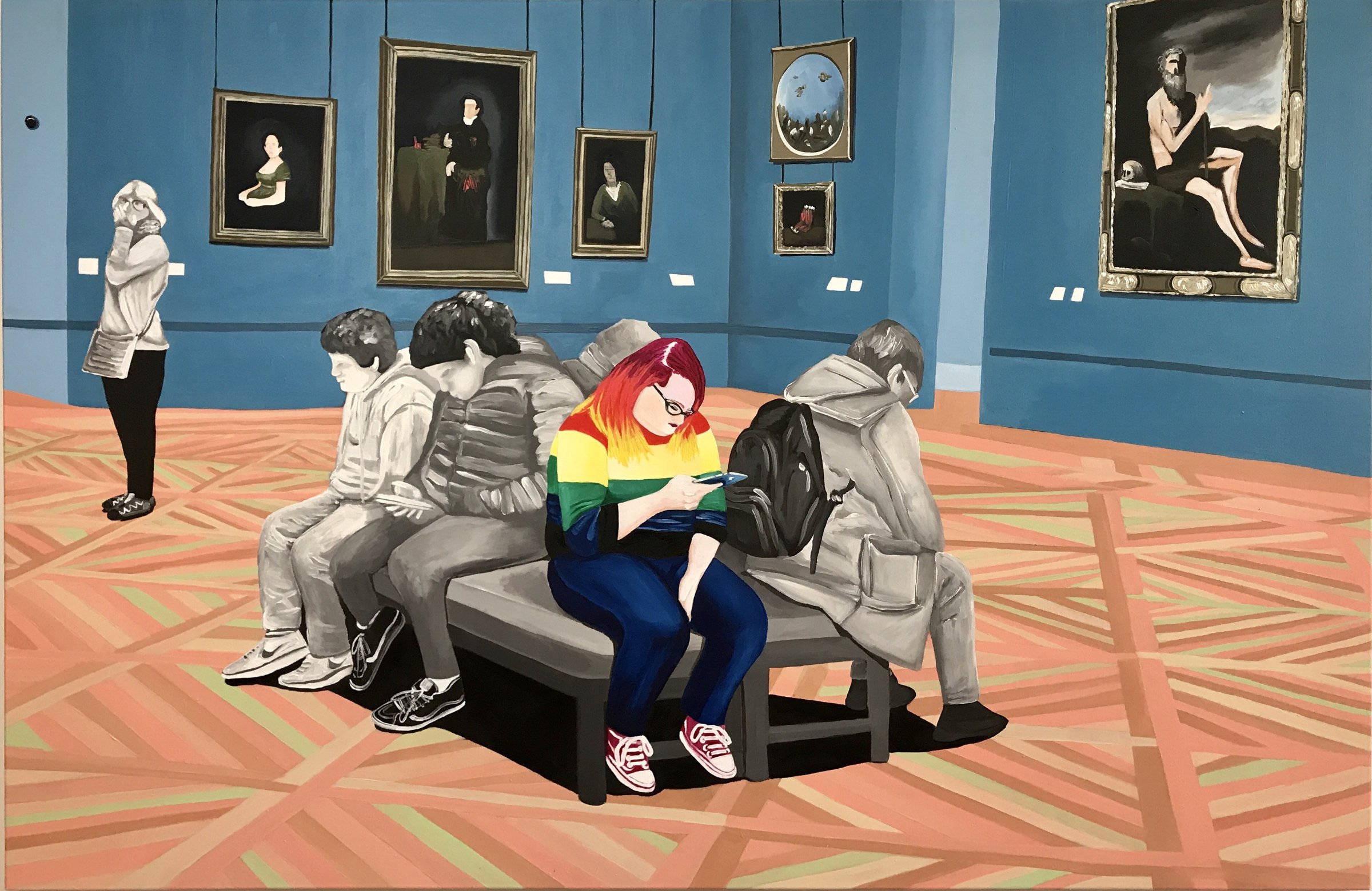 {Un arc en ciel au Louvre}, 2019