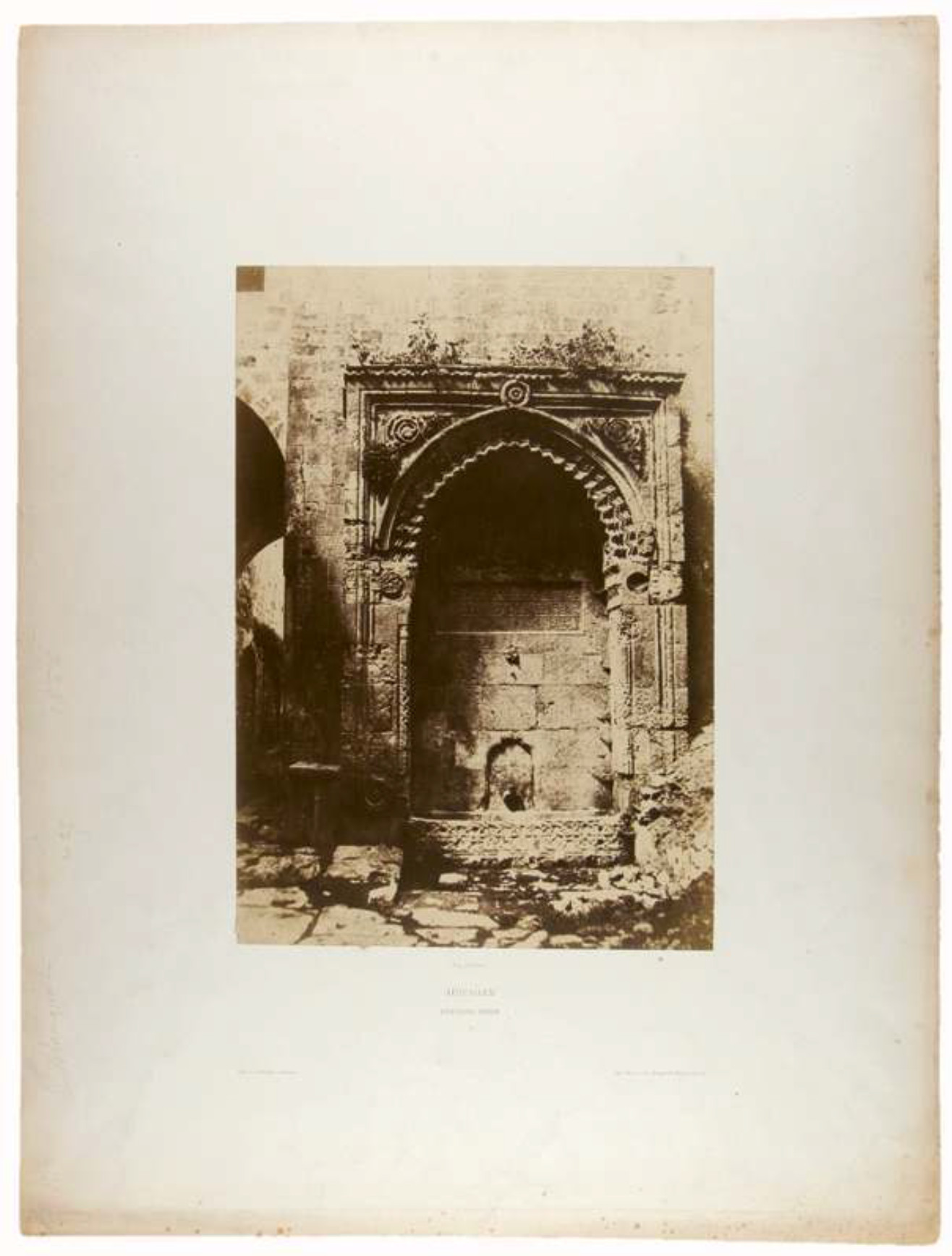 A. Salzmann, « Jérusalem, fontaine arabe »