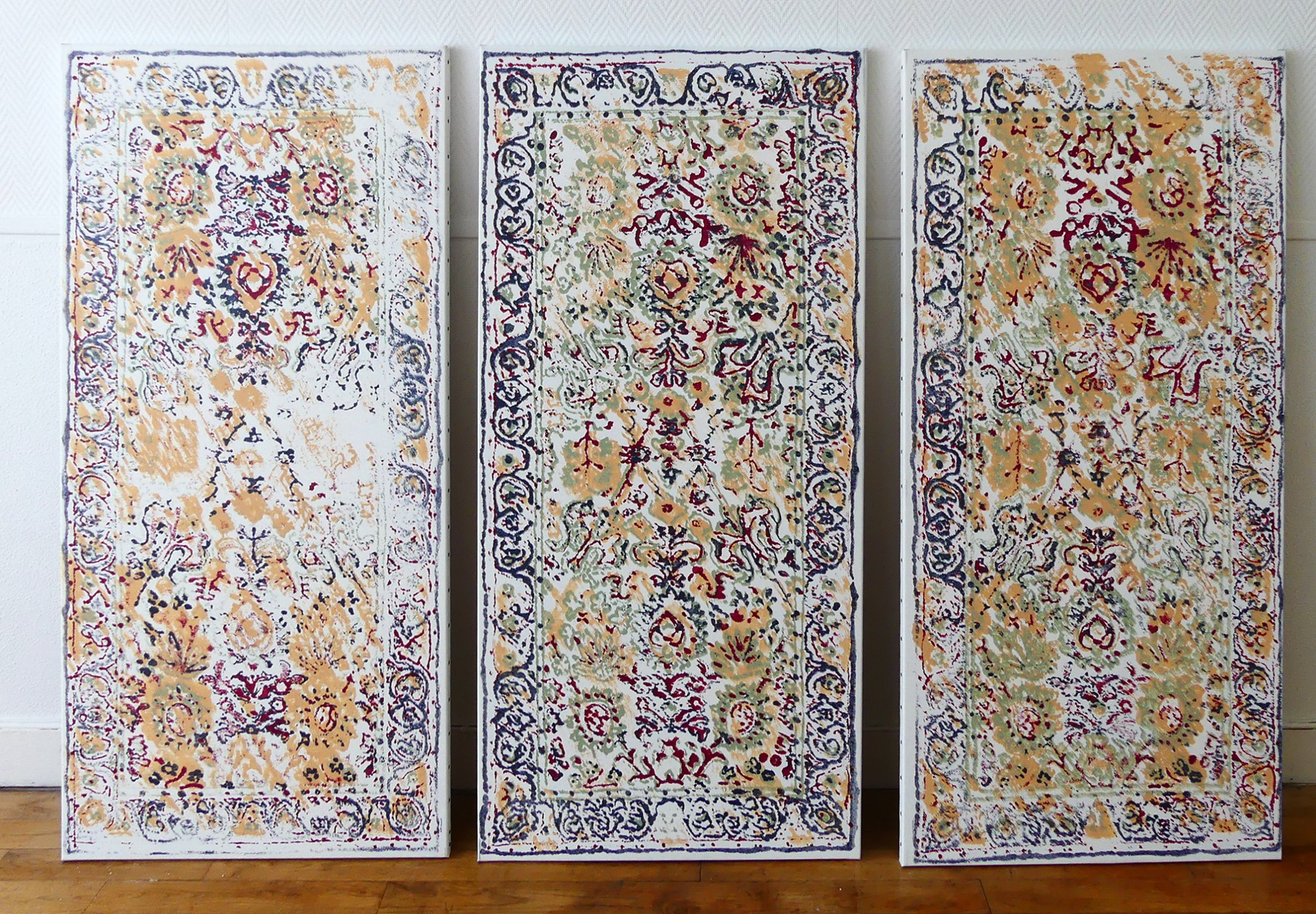 {Trois tapis}, 2022