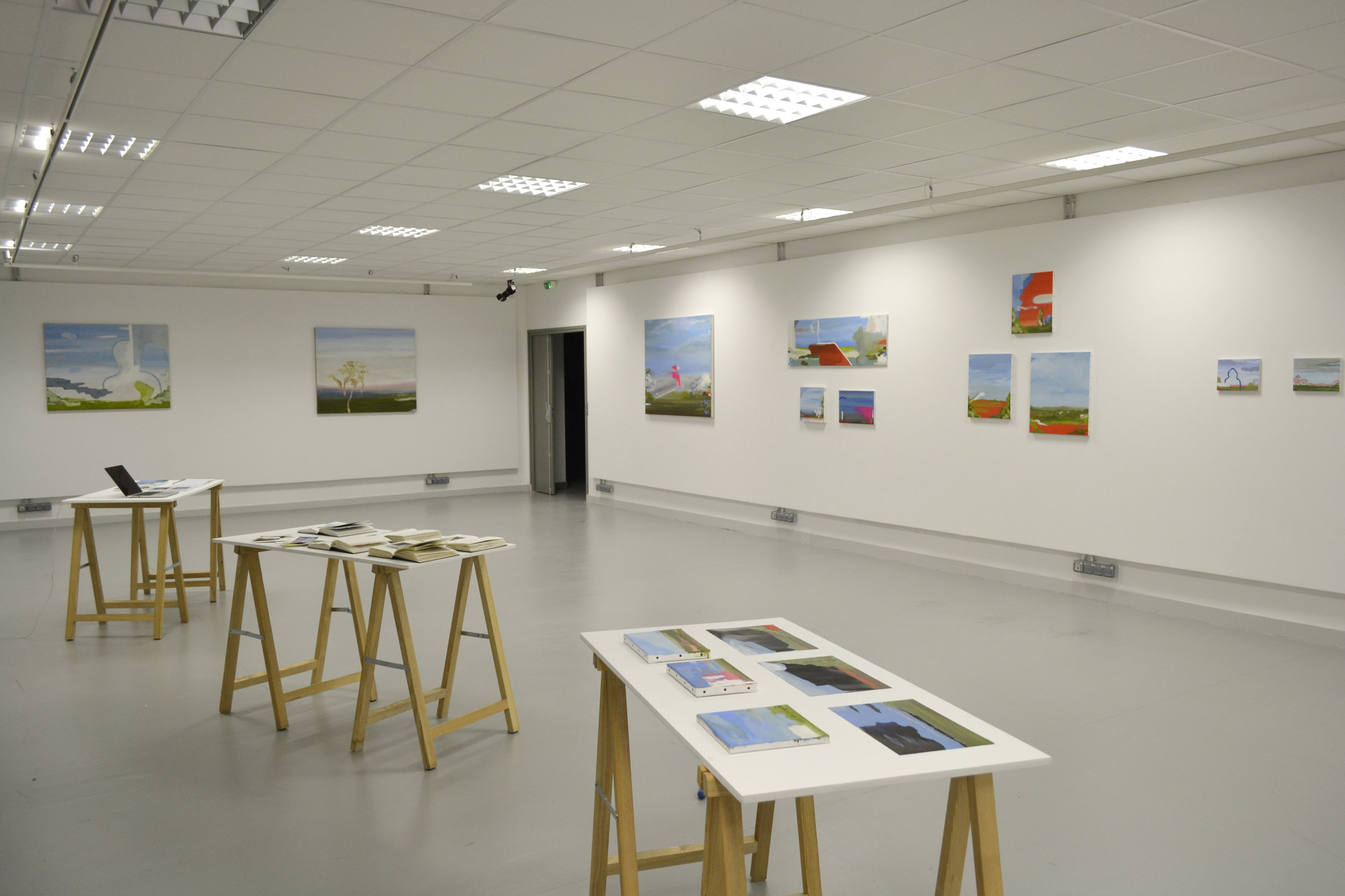 Vue de l'exposition Espaces modifiés, Ecole d'art de Bayonne, 2022