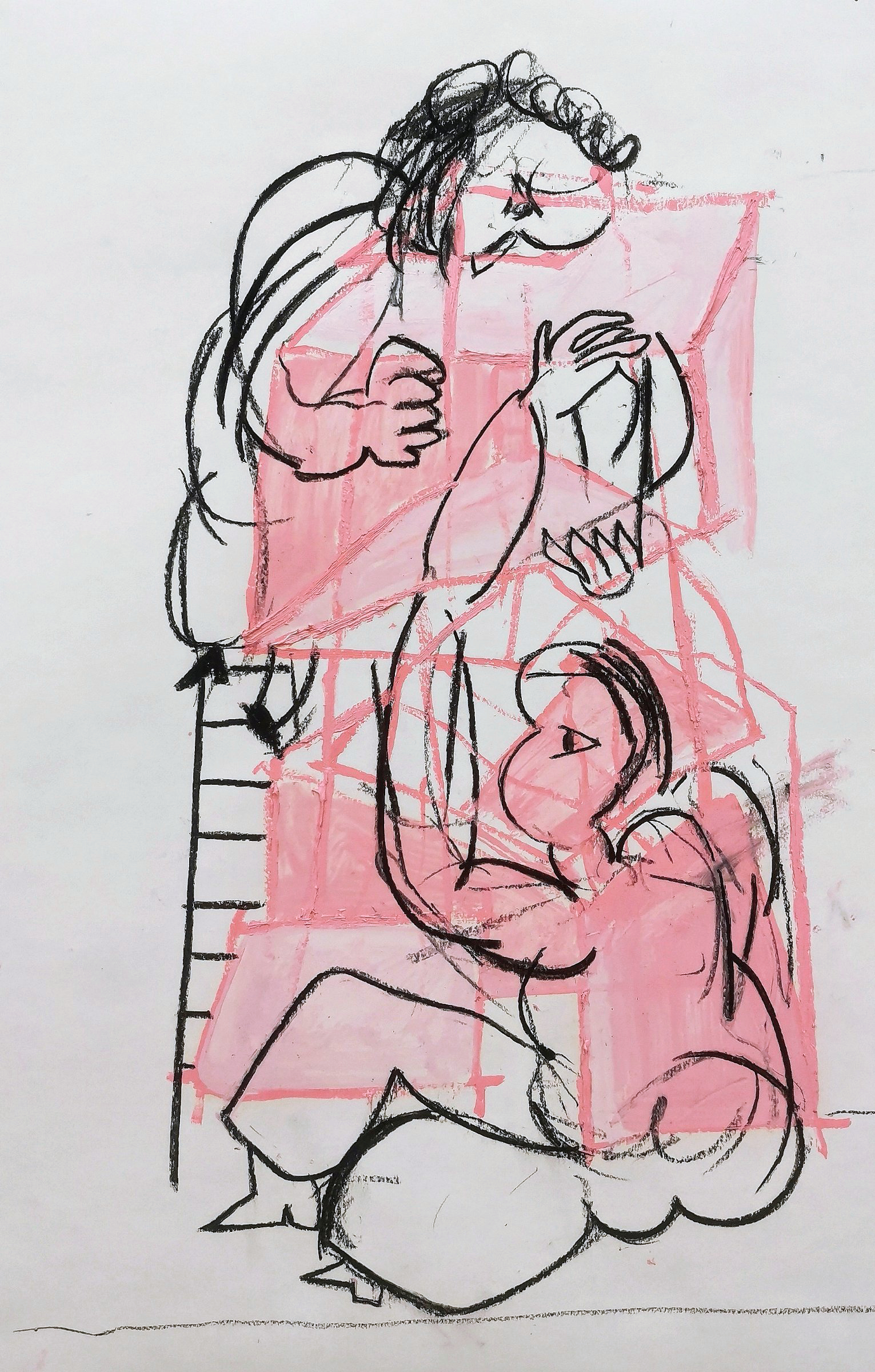 {Les deux sculpteurs}, 2024
