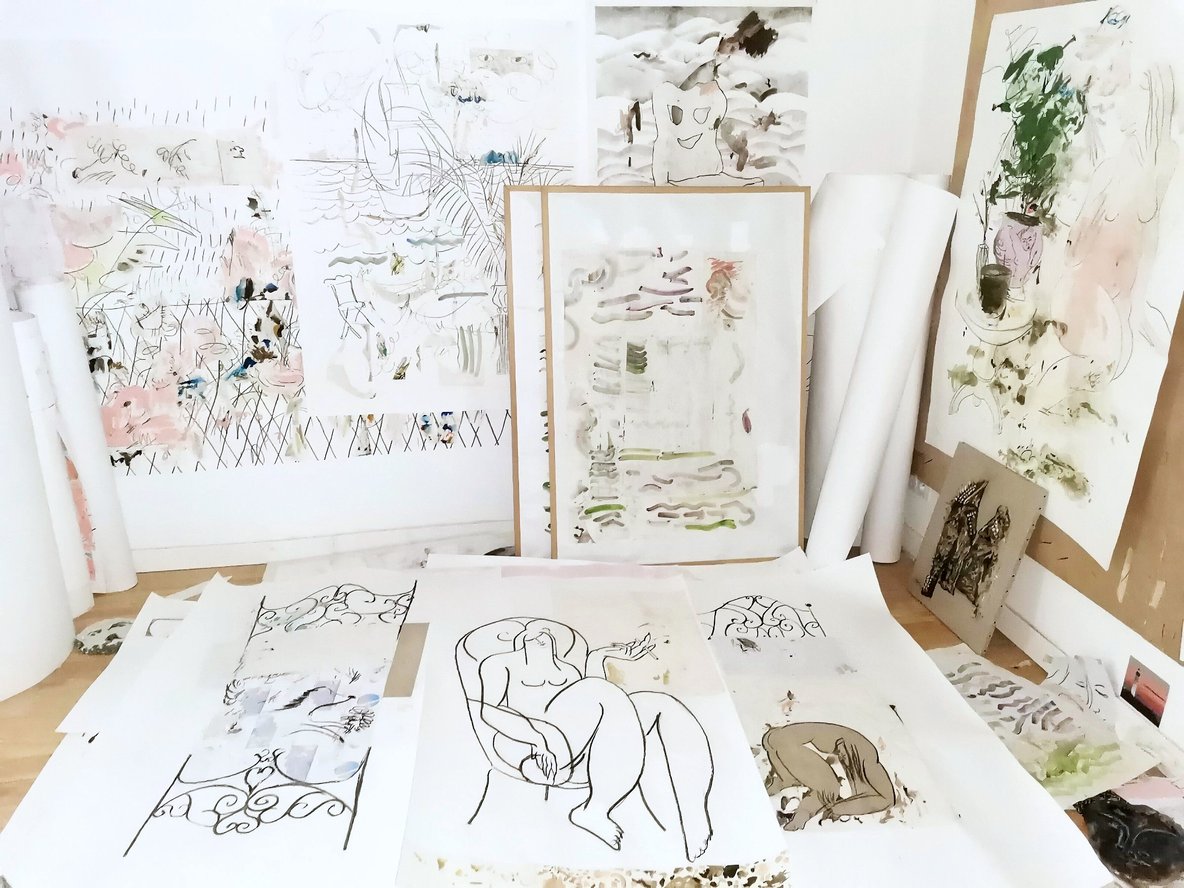 Vue d'atelier, Villa Madeleine, 2018