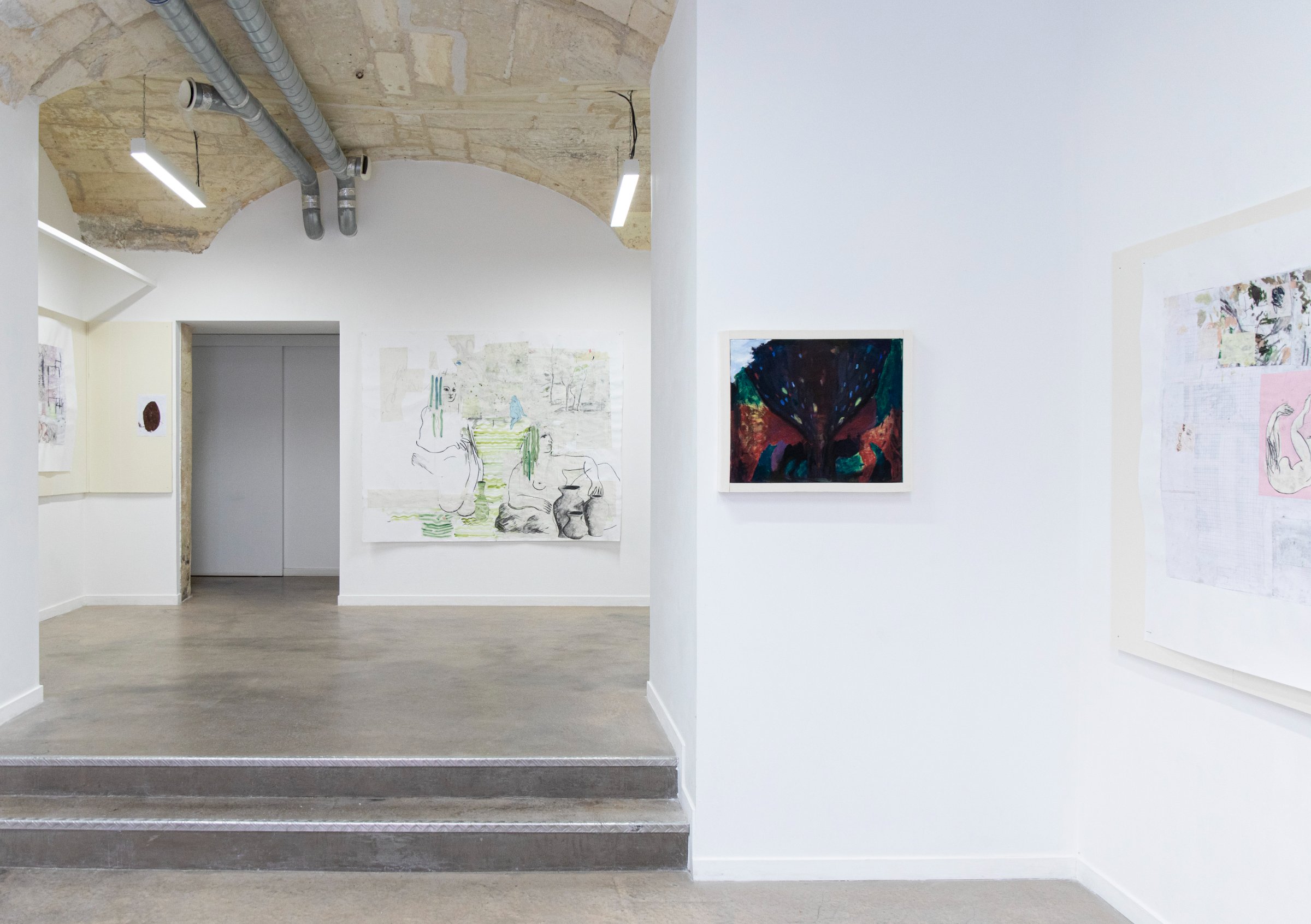 Exposition houga houga, en duo avec Simon Rayssac, galerie Pierre Poumet, Bordeaux, 2022