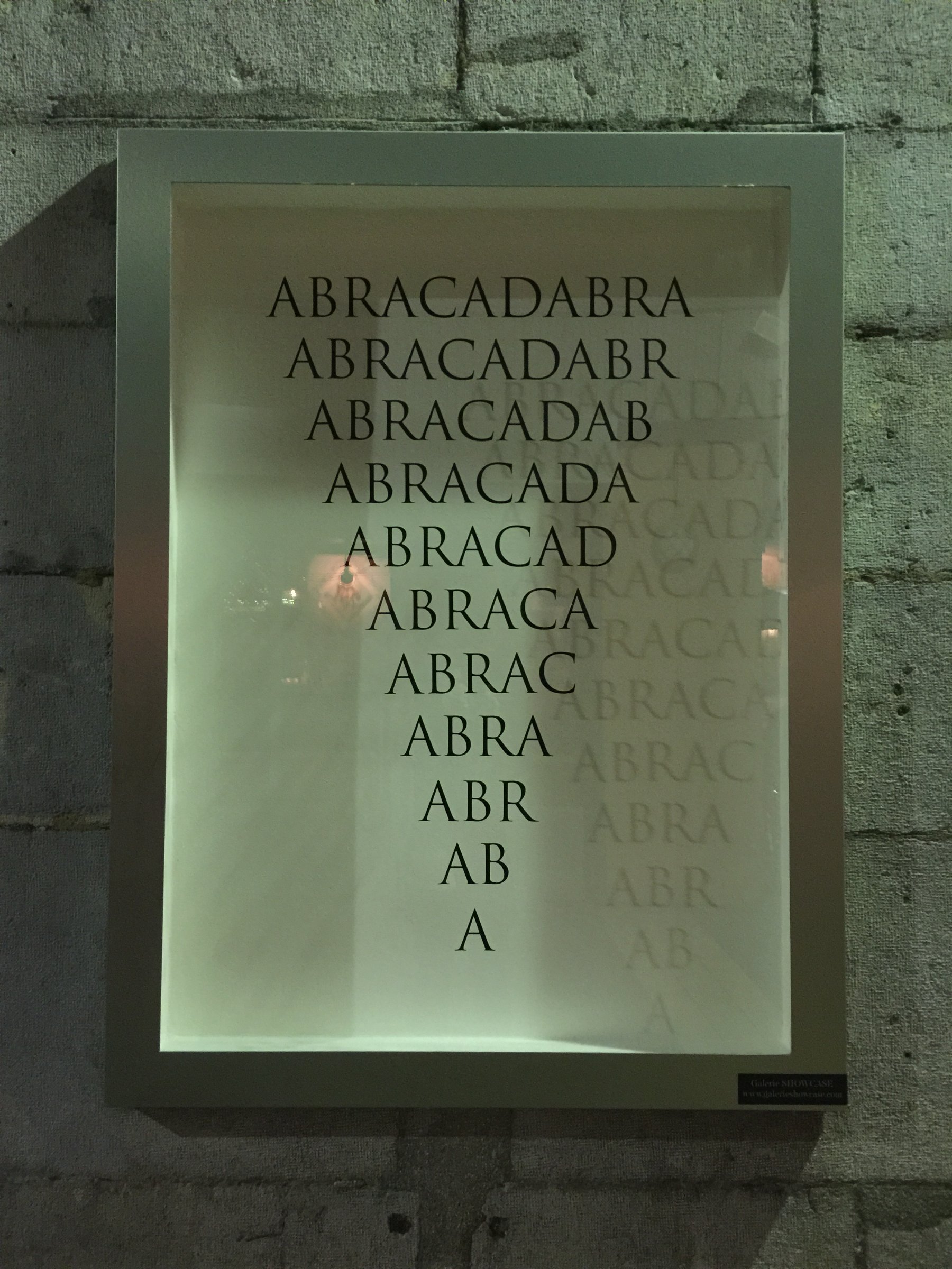 {Abracadabra / Abradacabra}, 2014