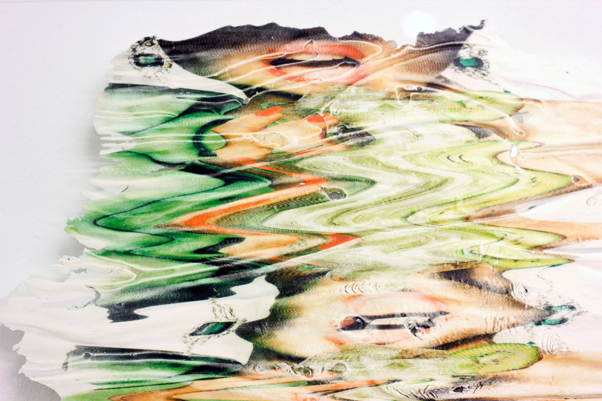 {Danser sur du verre, à l'ombre des papyrus (Le kiwi)}, 2016 (détail)