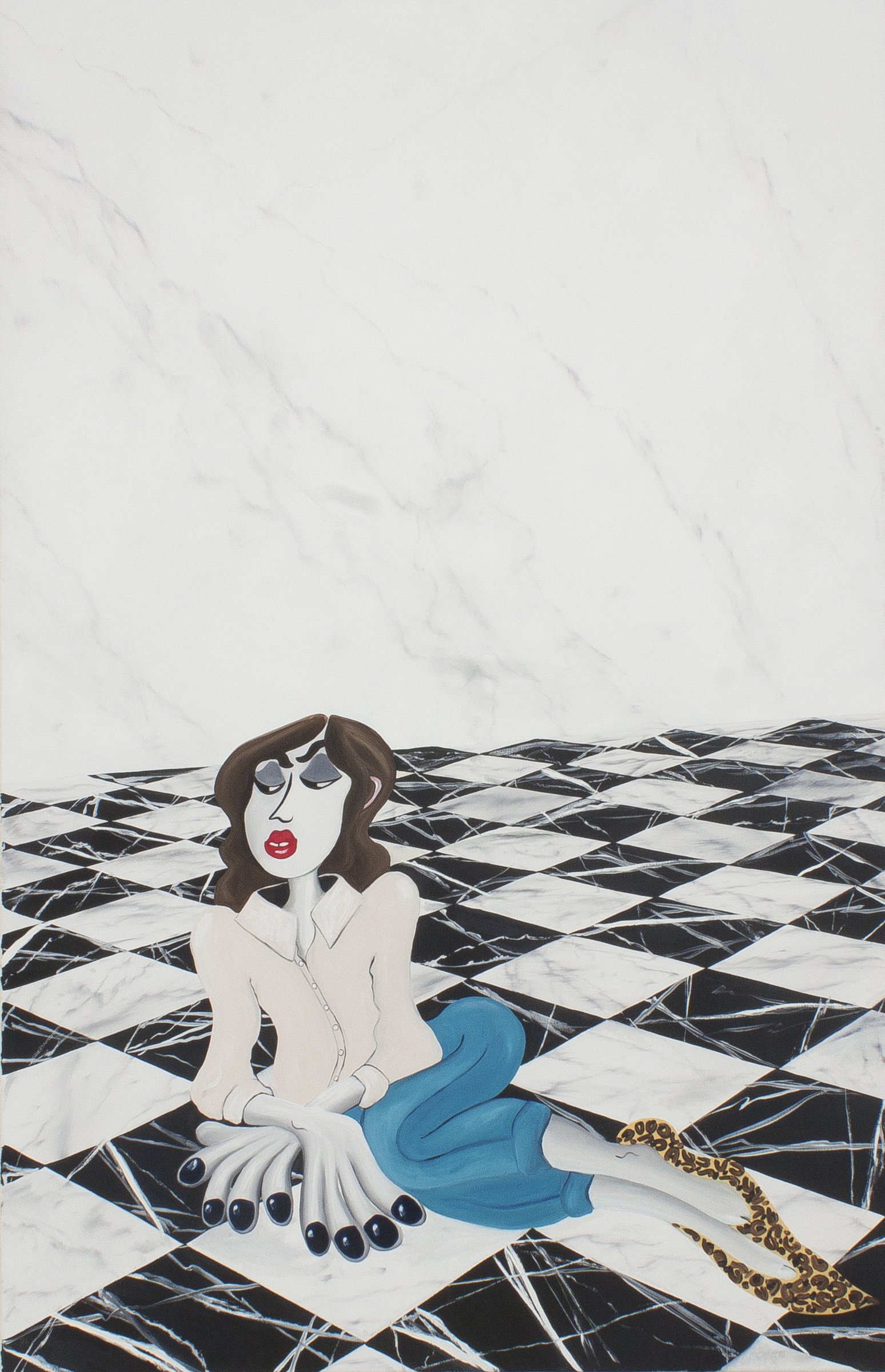 {Lazy lady (panthère)}, 2019