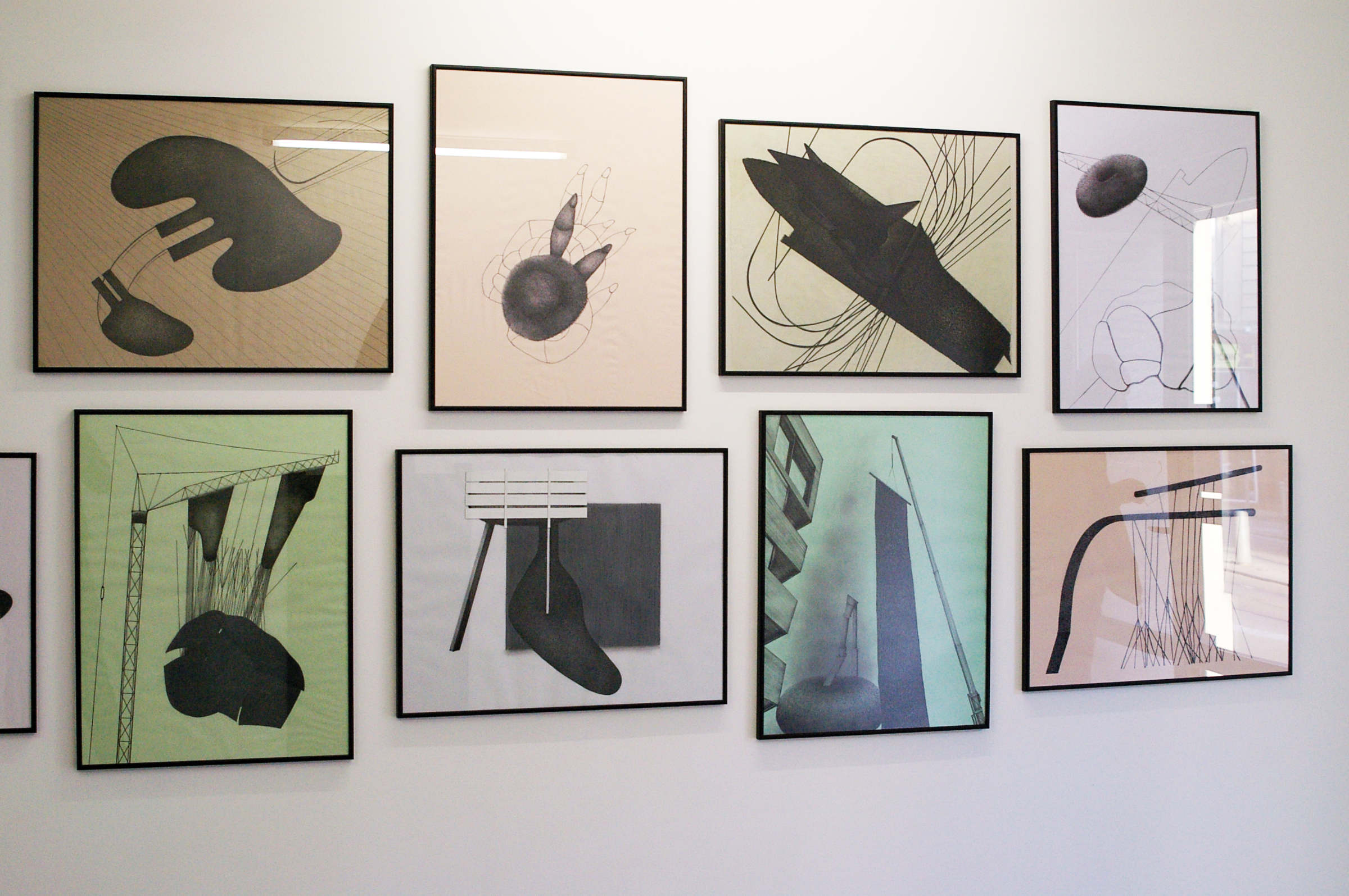 Vue de l'installation, Galerie Tinbox, Bordeaux