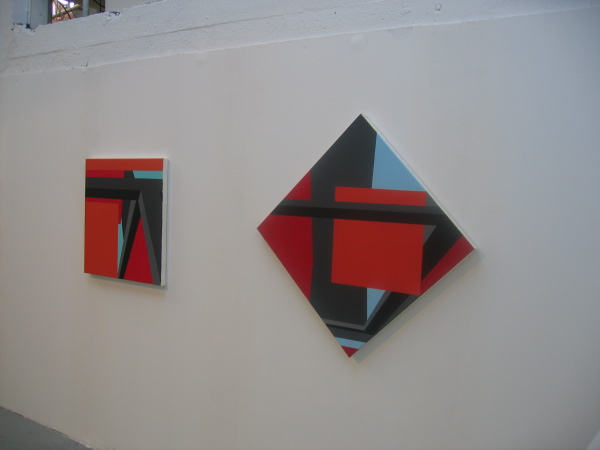 Vue de l'exposition {{Franck Eon et Damien Mazières,}} galerie Cortex Athletico, Bordeaux, 2005